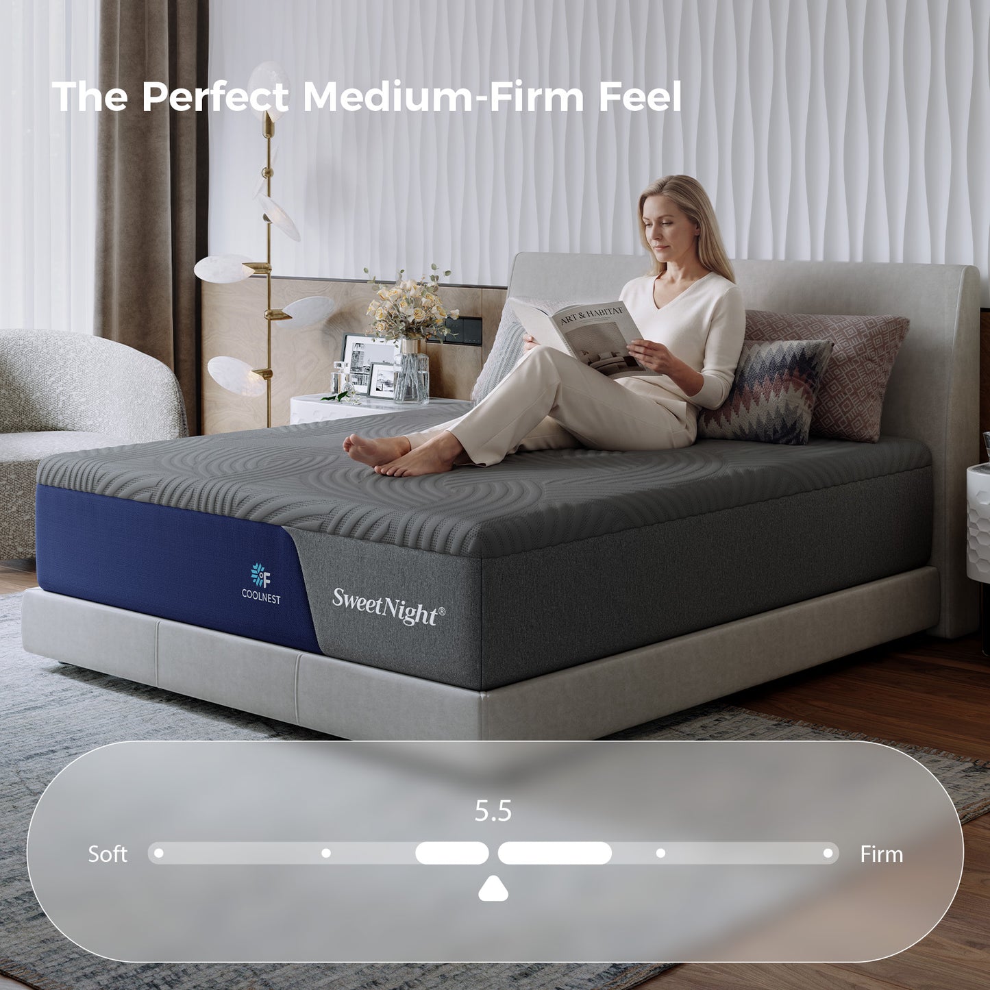 1518L Sweetnight CoolNest Memory Foam Mattress 13 inch