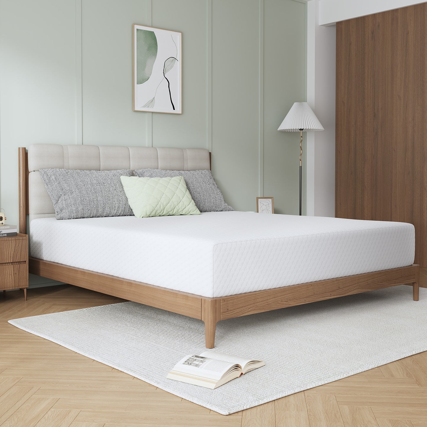 1905 Novilla Mattress, Mattresses in a Box with Cooling Memory Foam & Reinforced Support Foam for Back Pain Relief & Refreshed Sleep with Motion Isolation Meduim Firm Feel