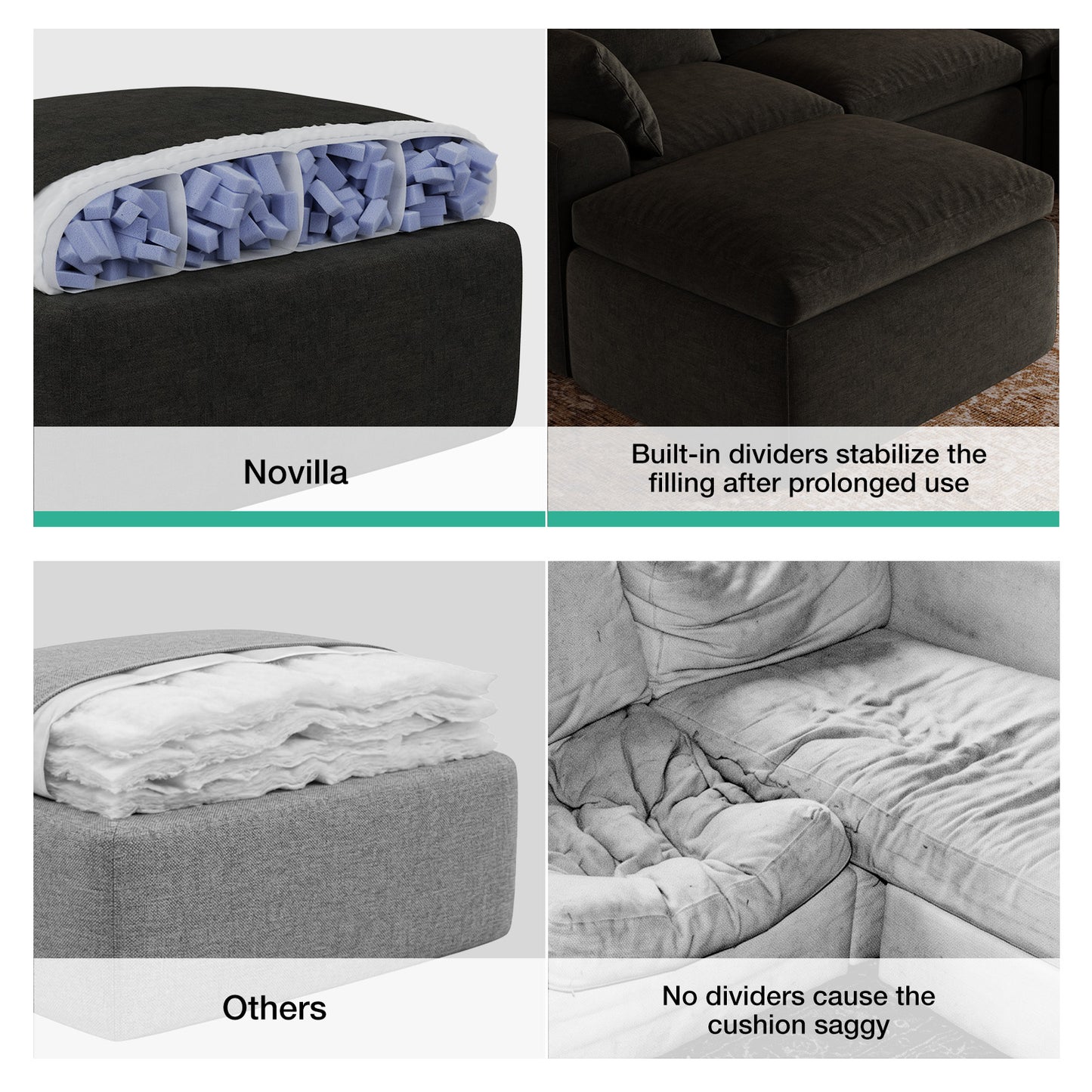 65005 Novilla Modern Sectional Sofa