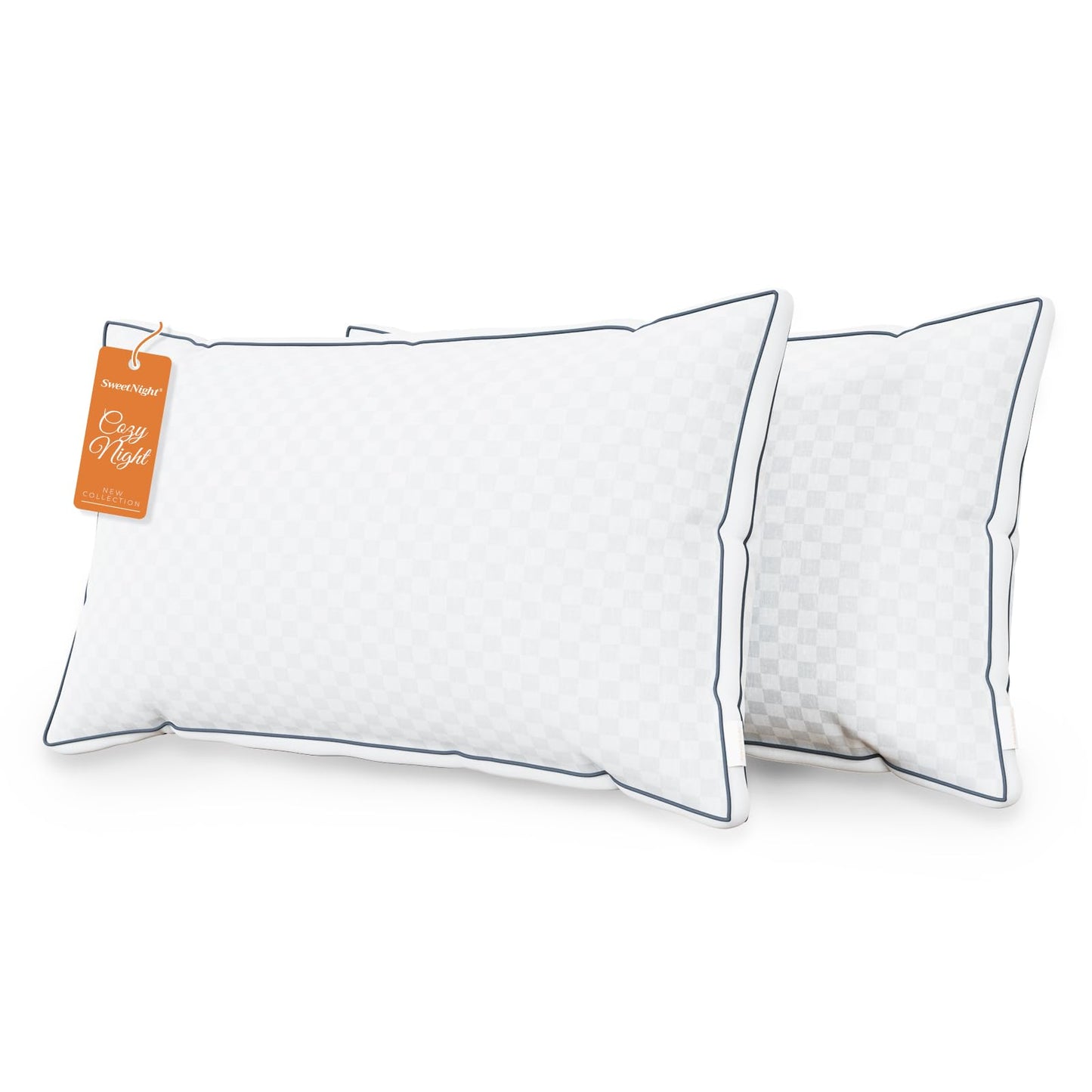 Sweetnight Pillows Set of 2, Hotel Bed Pillows Fluffy Gusseted for Neck and Shoulder, Back Side Sleeper Pillows