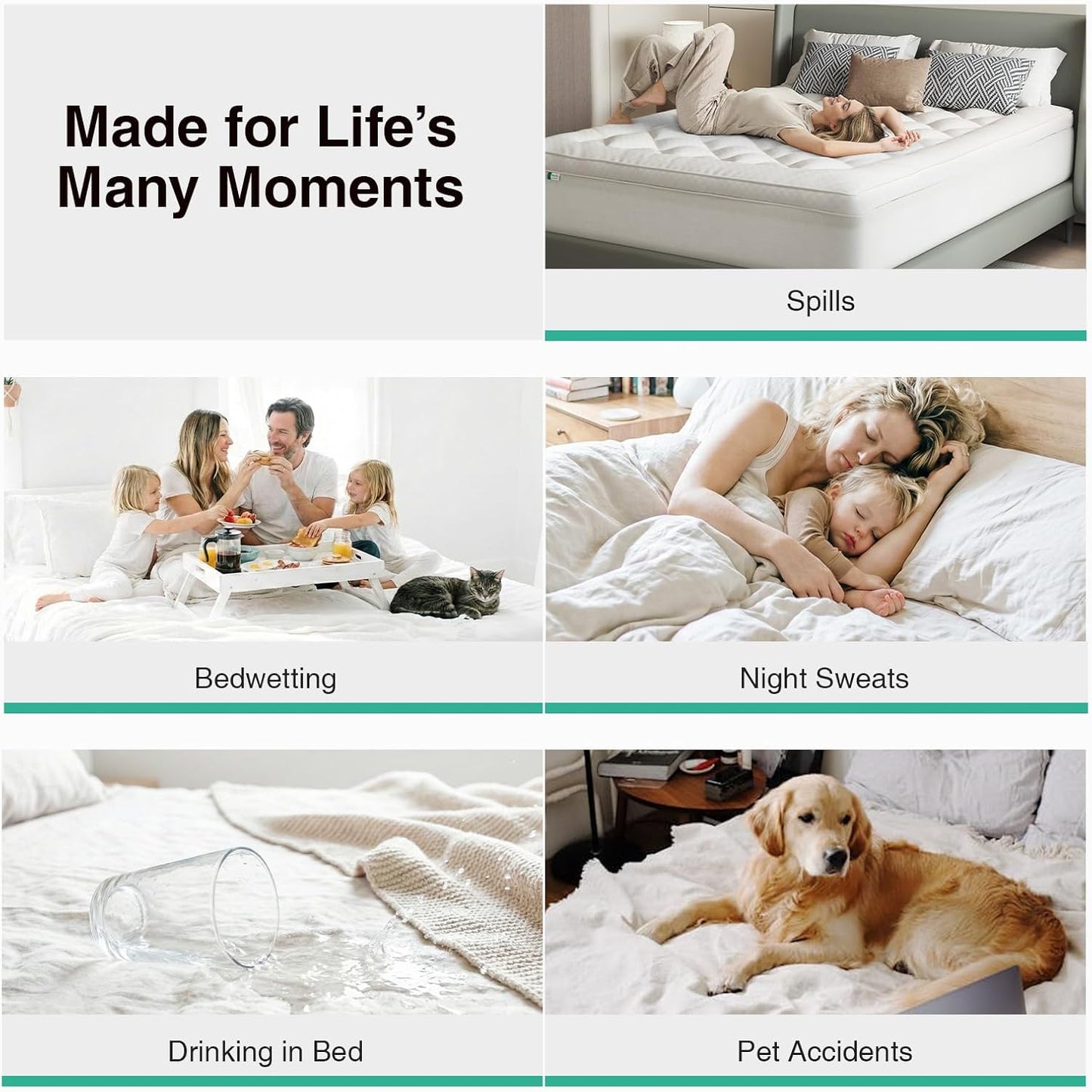 Novilla Twin Fluffy Filled Mattress Topper