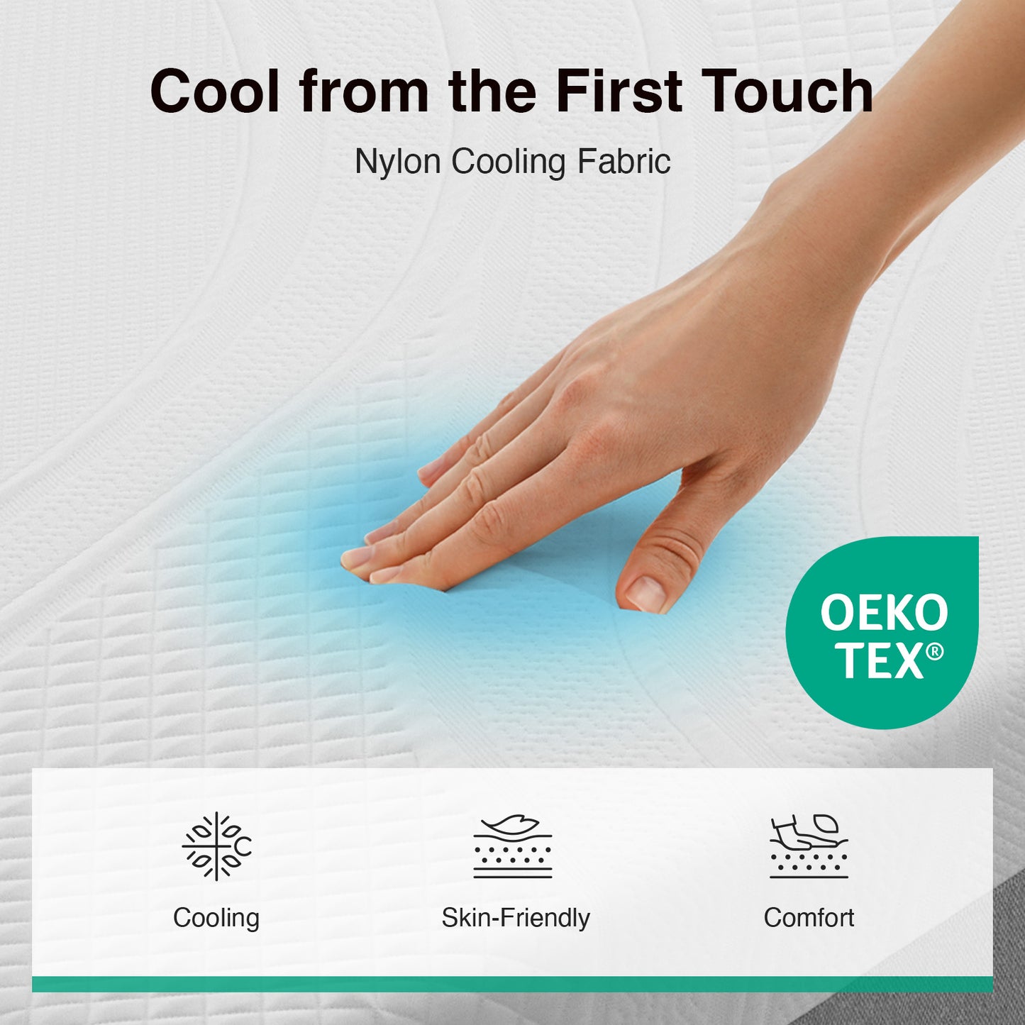1047B Novilla Mattress 10 Inch, Gel Memory Foam Mattress Full in a Box with Cool-Touch Nylon Cover for Cool Night Sleep