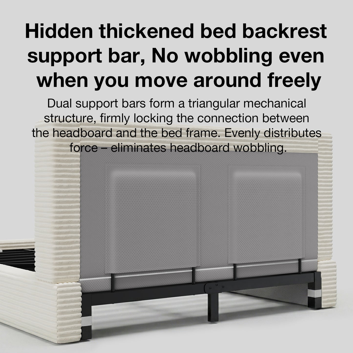 F16001 Novilla Bed Frame with Headboard