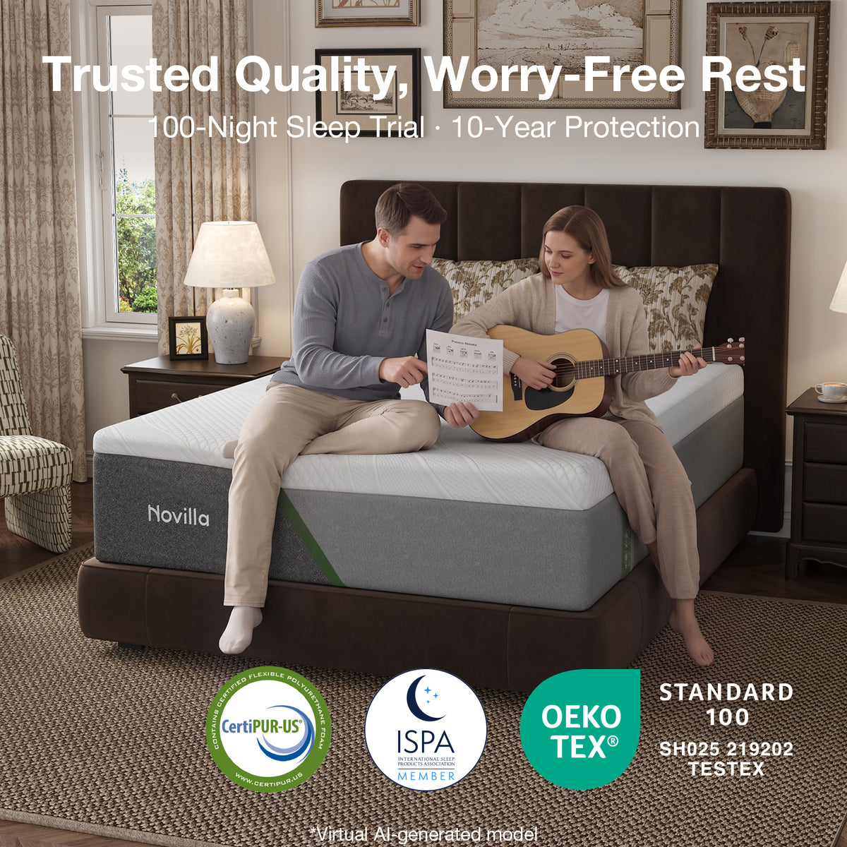 1119 Novilla Bliss CoolingPro Gel Memory Foam Mattress