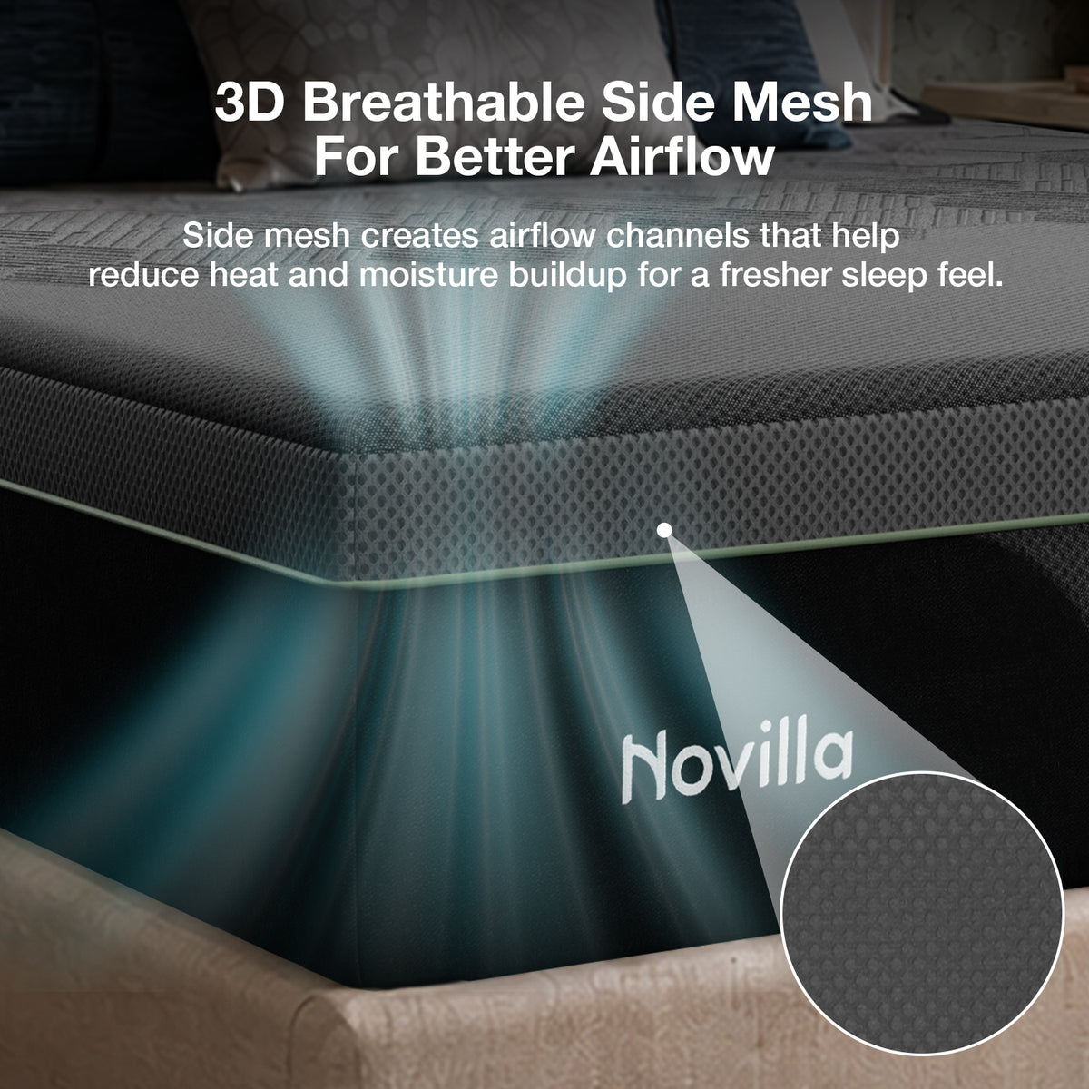 1122 Novilla AiryFlow Graphene Memory Foam Mattress