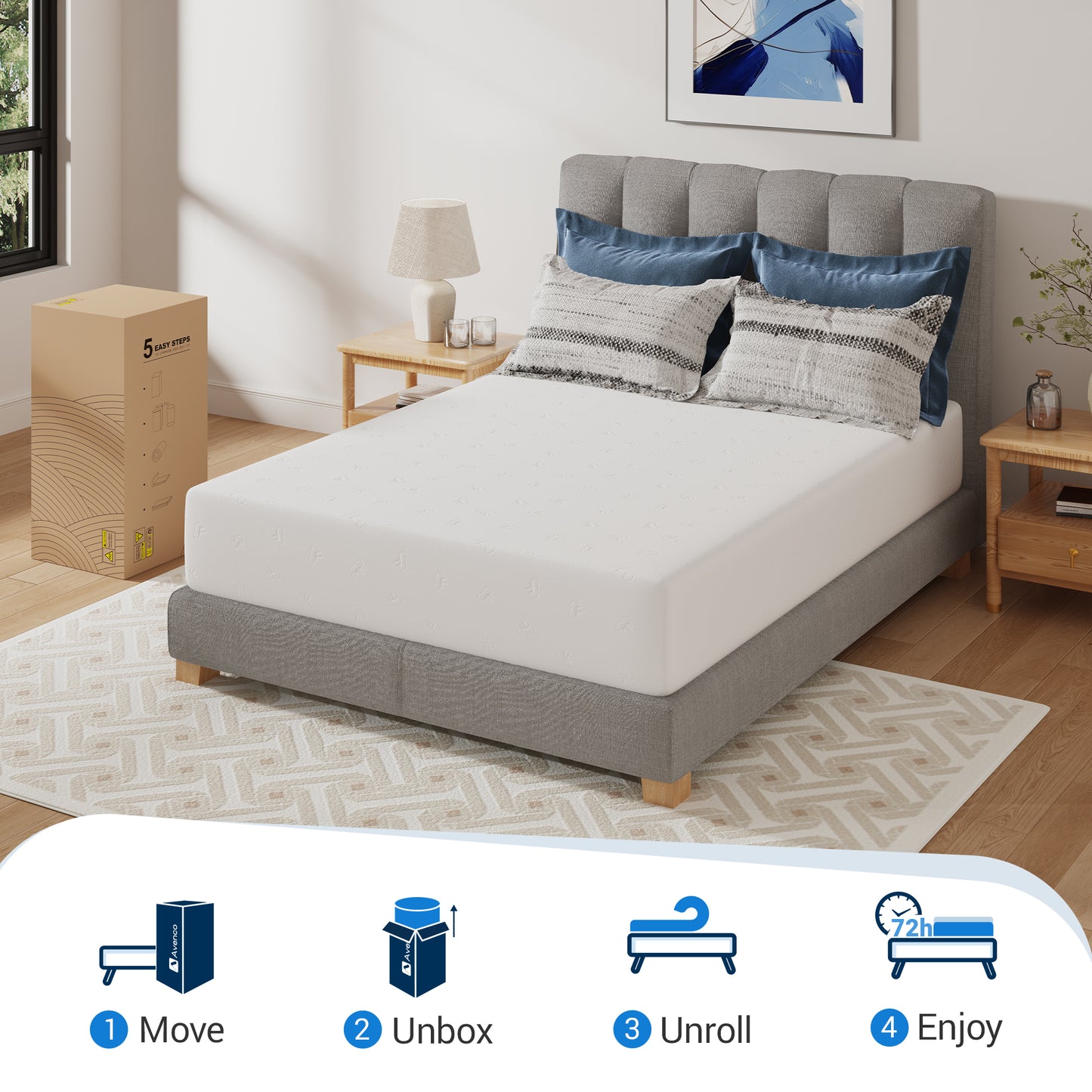 Avenco Snowflake Memory Foam Mattress