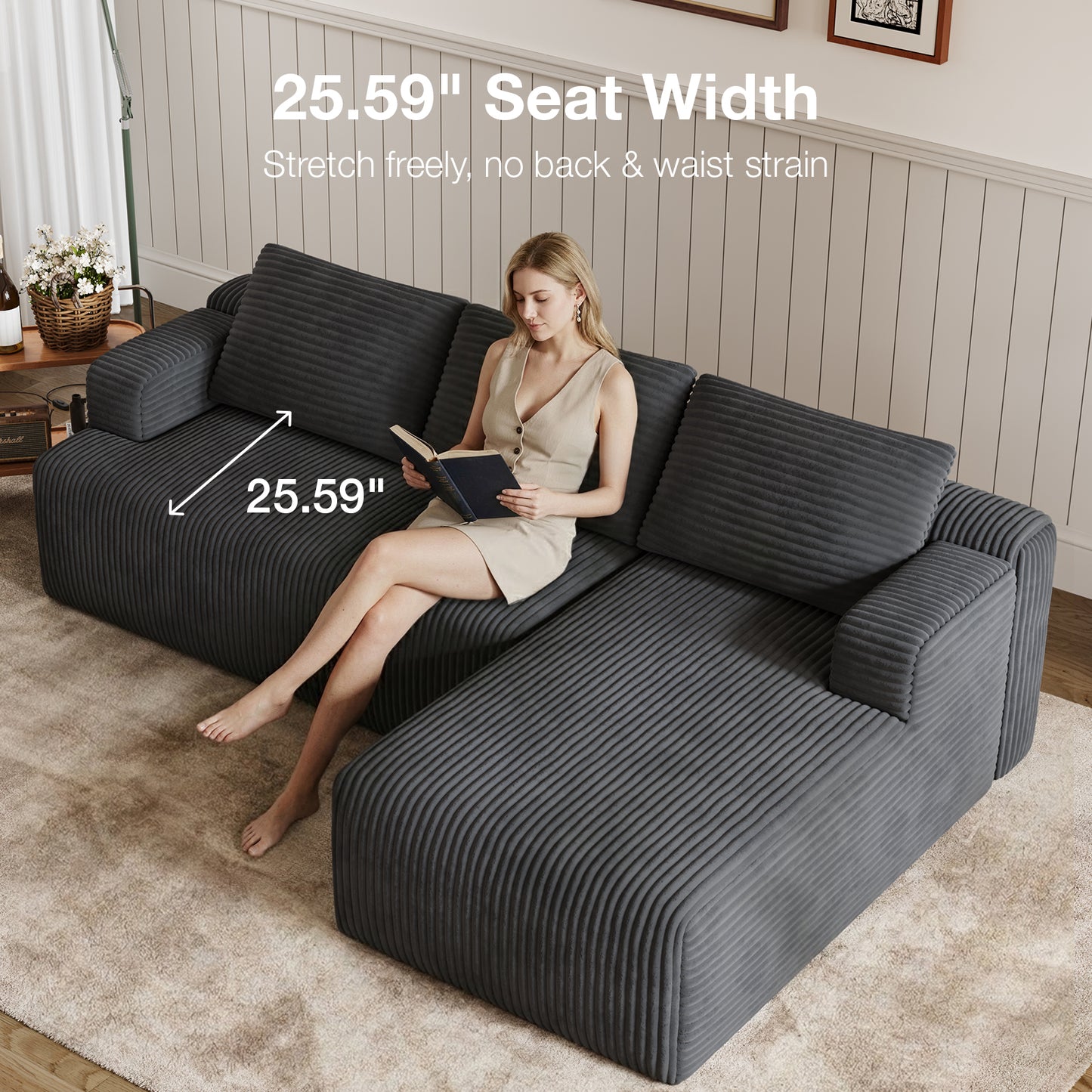 F65006 Novilla L-Shape Sectional Couches
