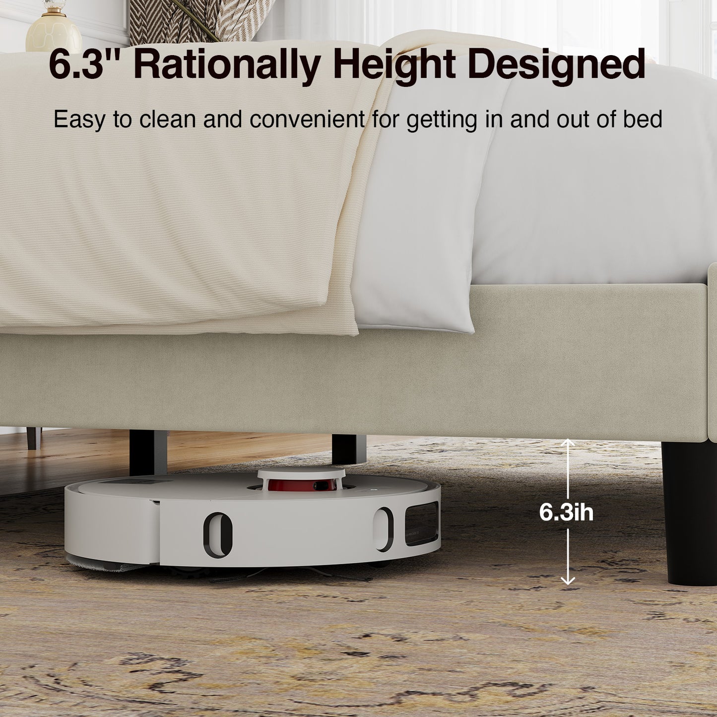F12019 Novilla Bed Frame with Headboard