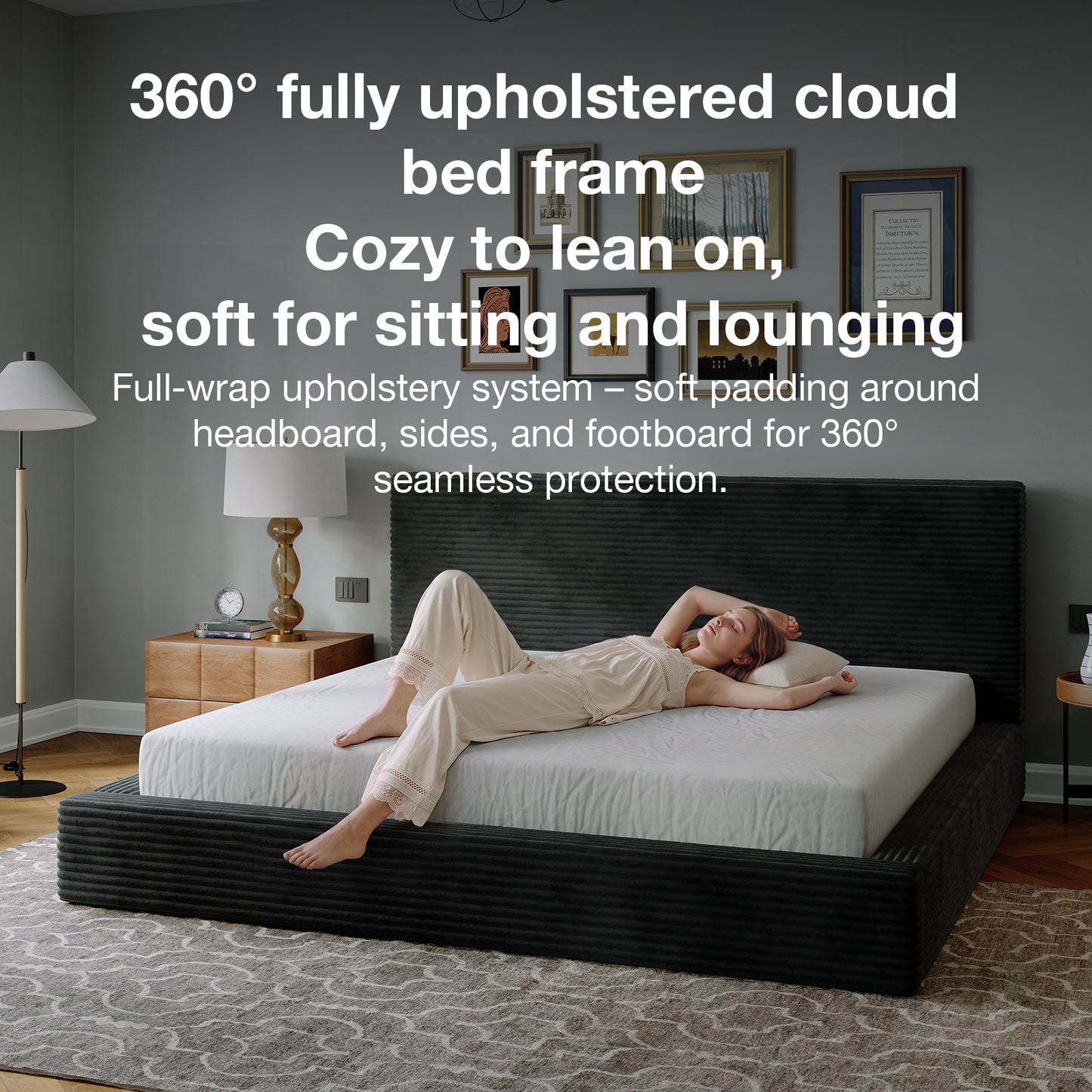 F16001 Novilla Bed Frame with Headboard