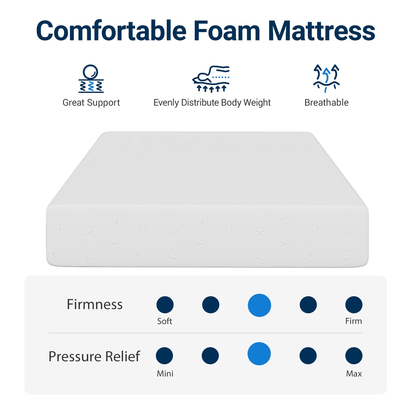 Avenco Snowflake Memory Foam Mattress