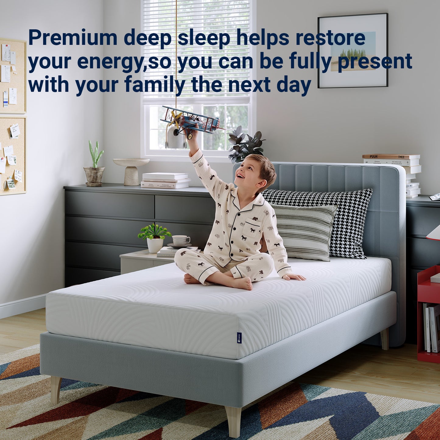 A-M01866 Gel Infused Memory Foam Cooling Comfort Mattress
