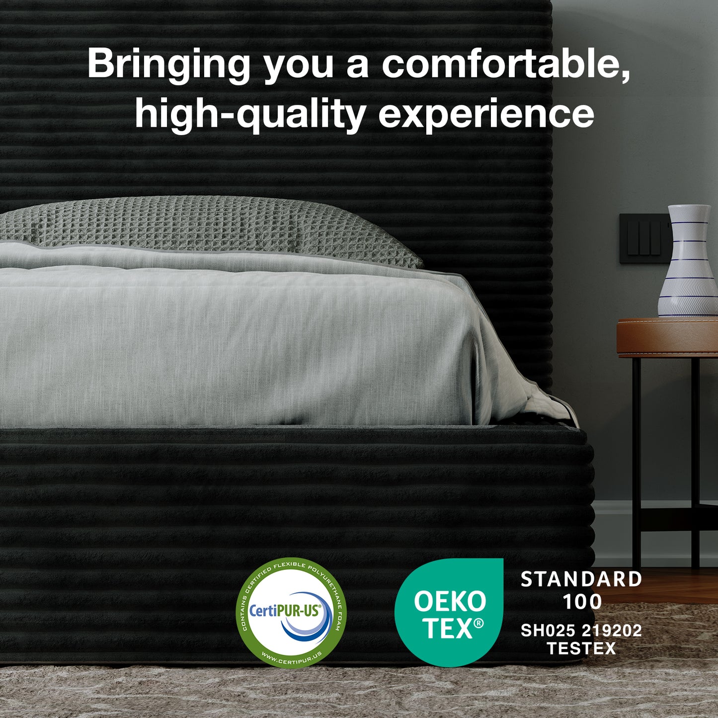 F16001 Novilla Bed Frame with Headboard