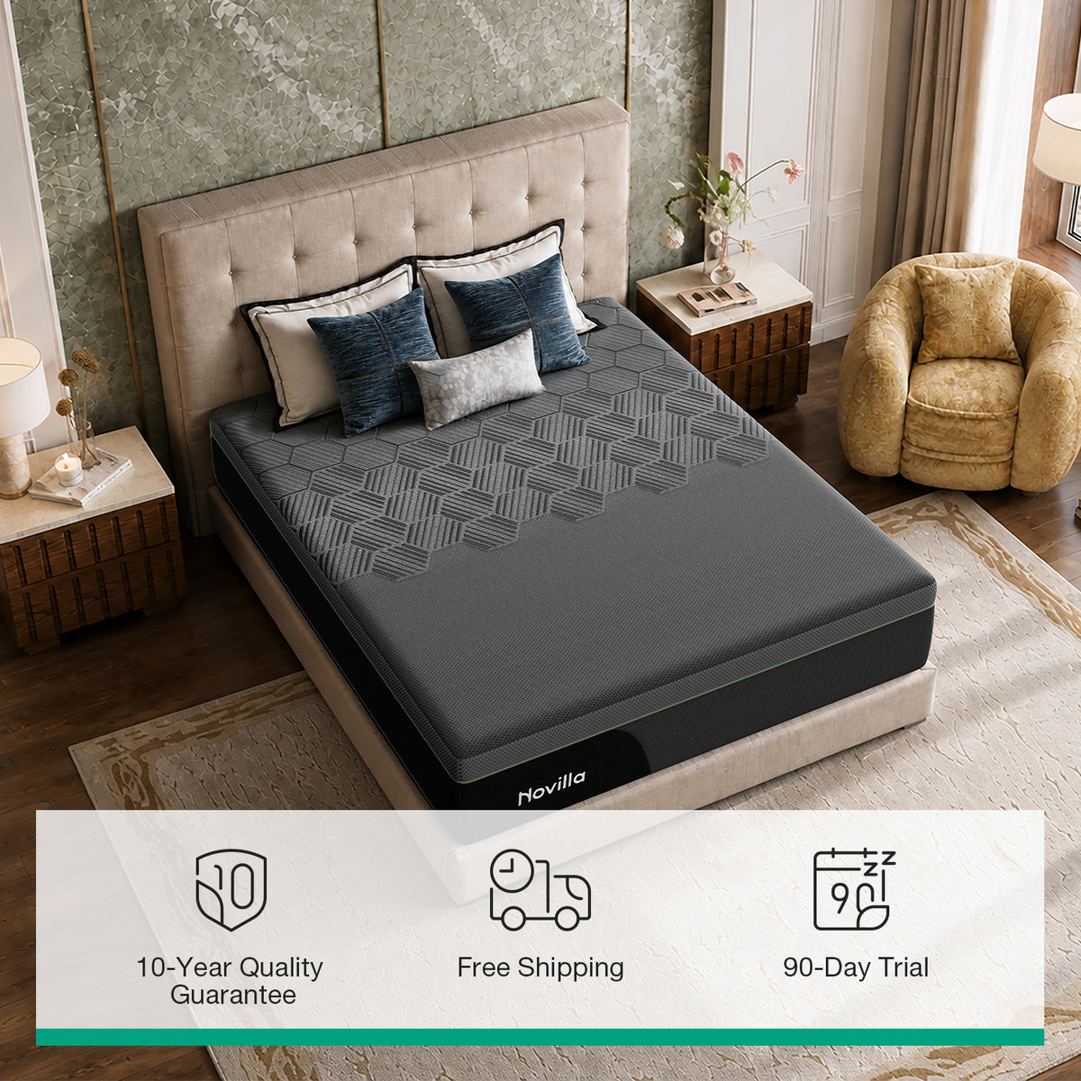 1122 Novilla AiryFlow Graphene Memory Foam Mattress