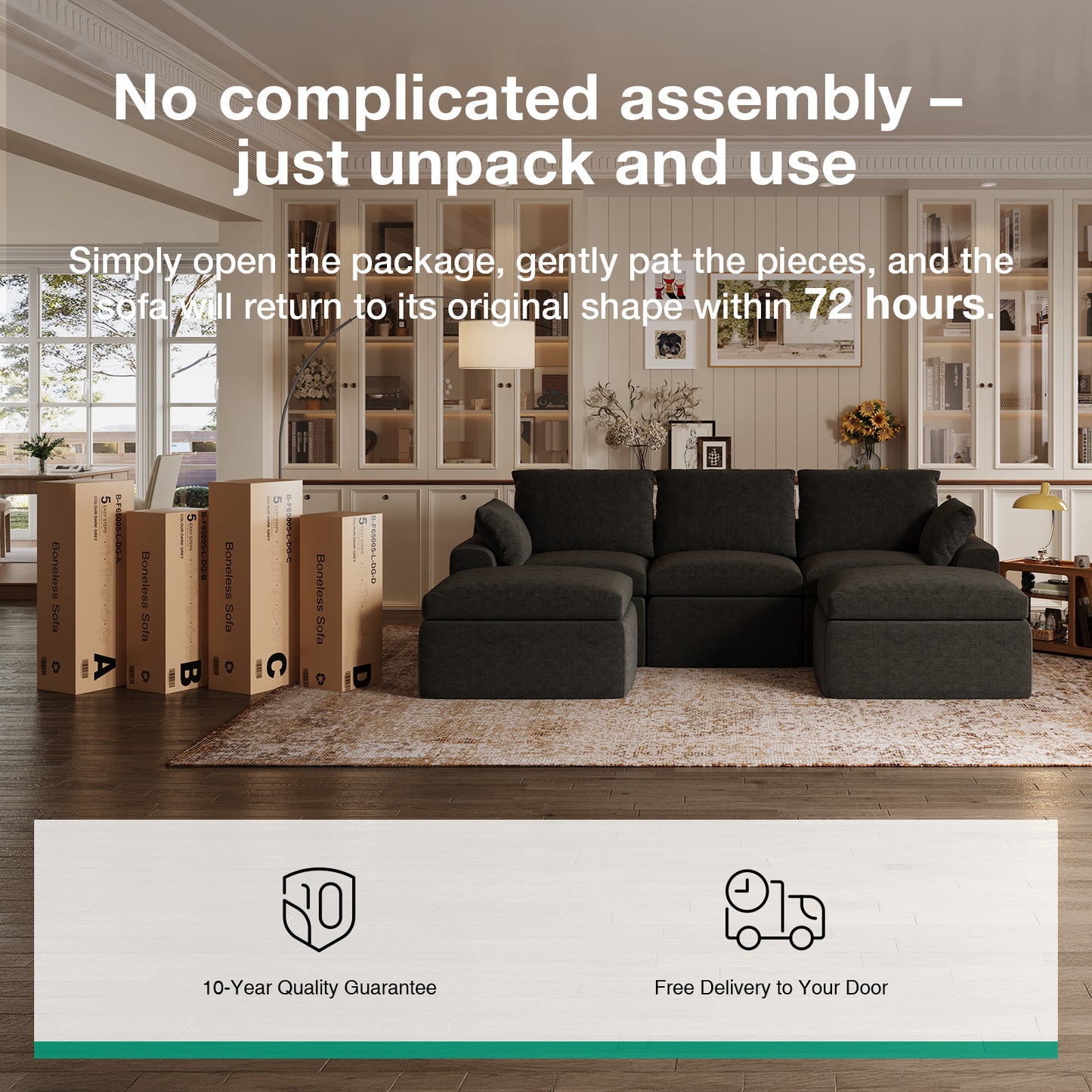 65005 Novilla Modern Sectional Sofa