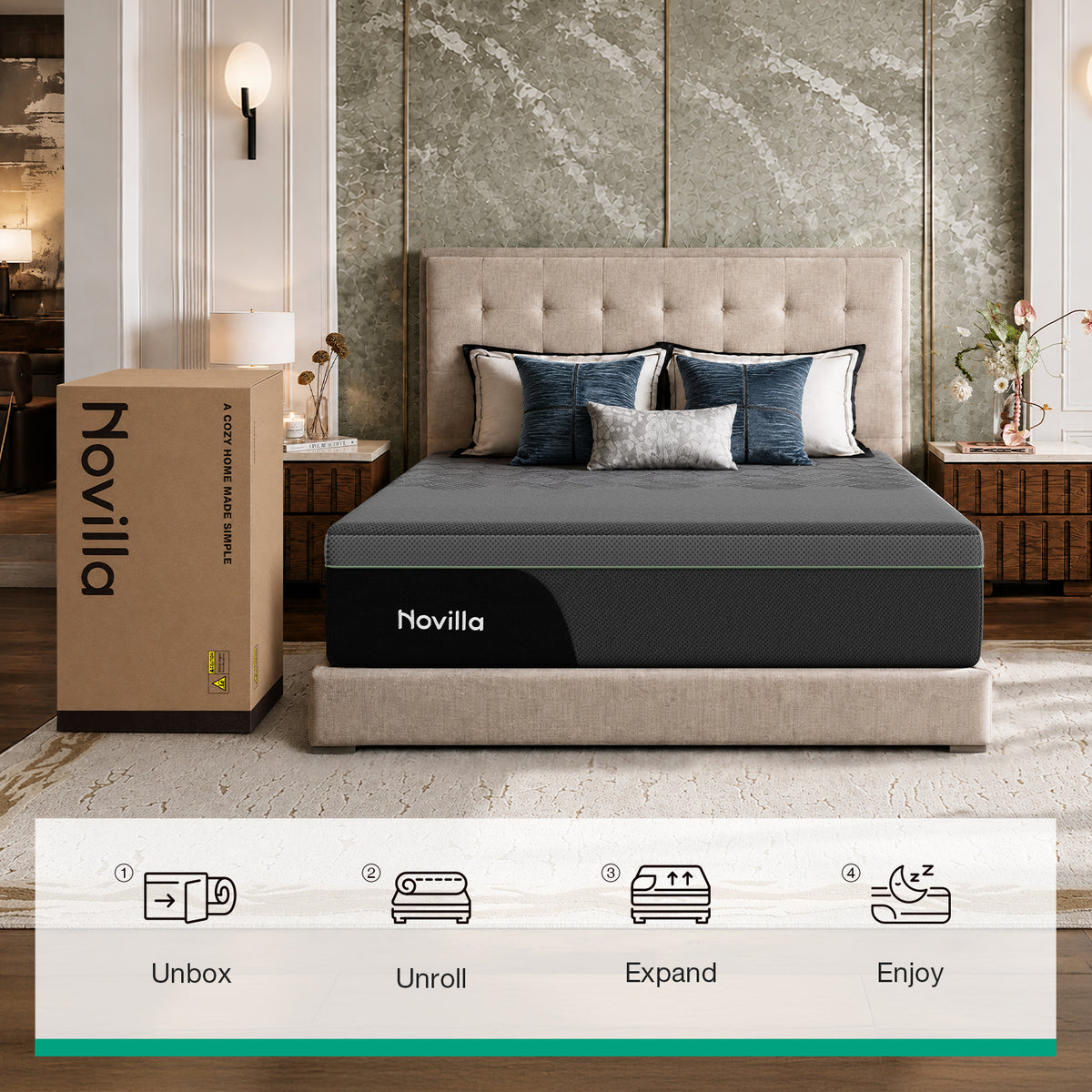1122 Novilla AiryFlow Graphene Memory Foam Mattress