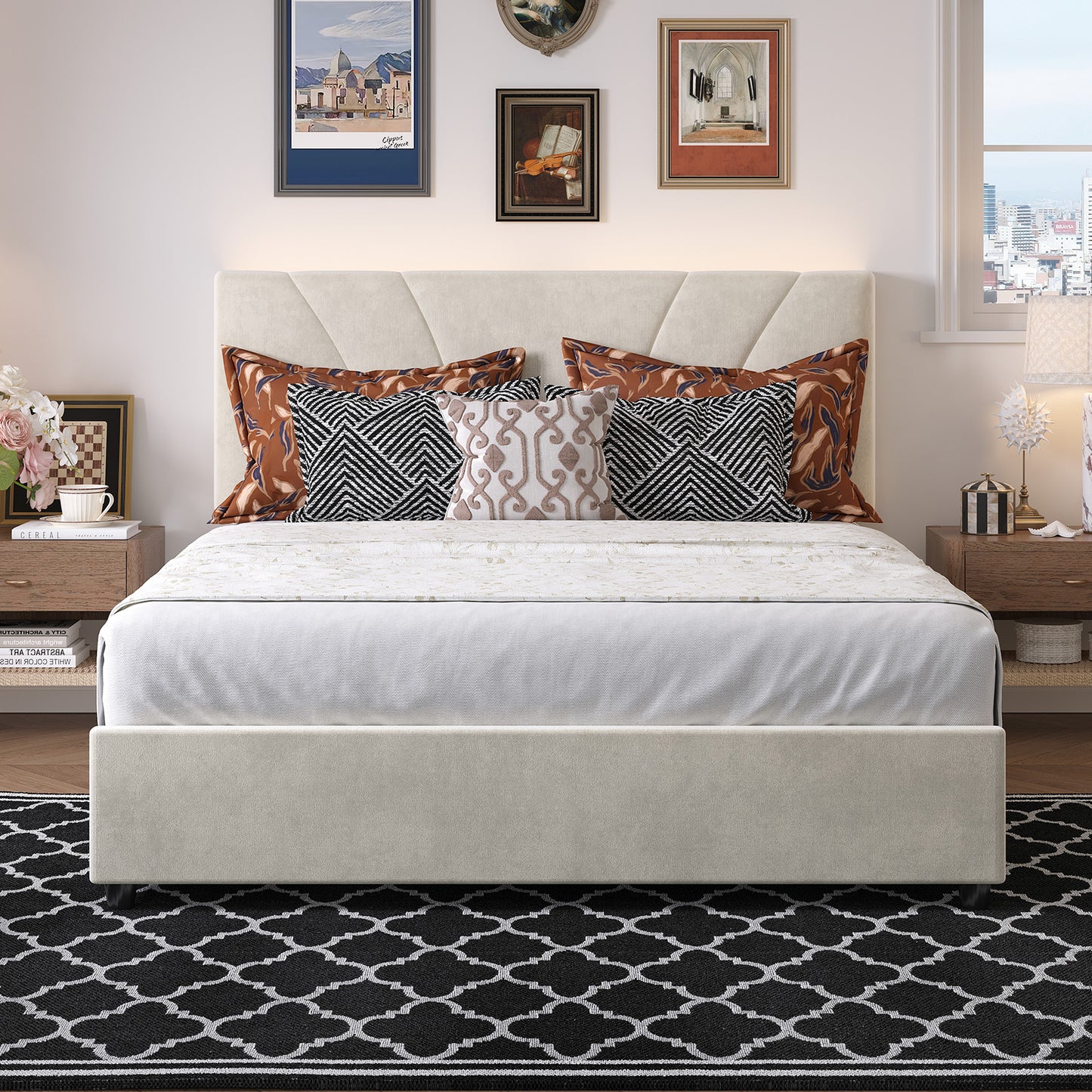 F12016 Novilla Bed Frame with Drawers