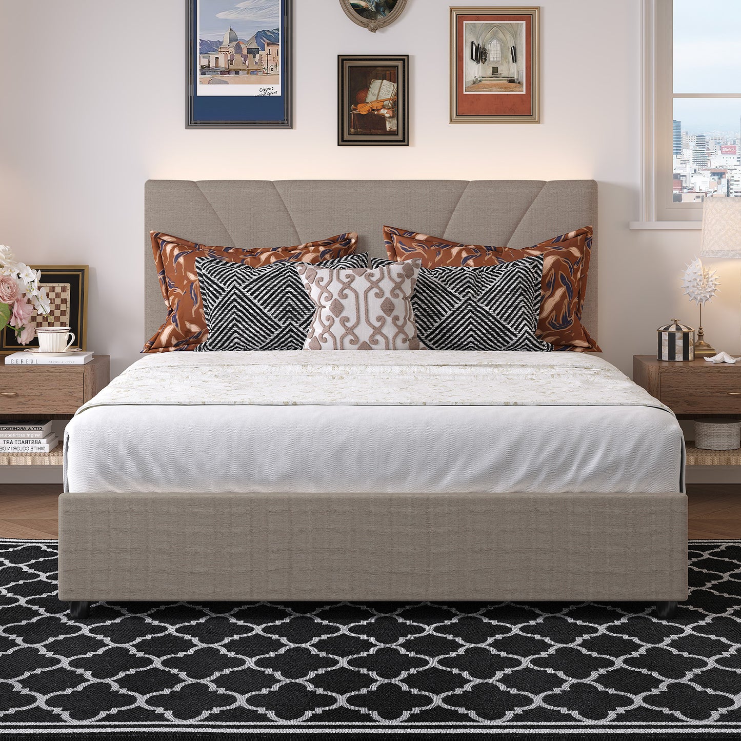 F12016 Novilla Bed Frame with Drawers