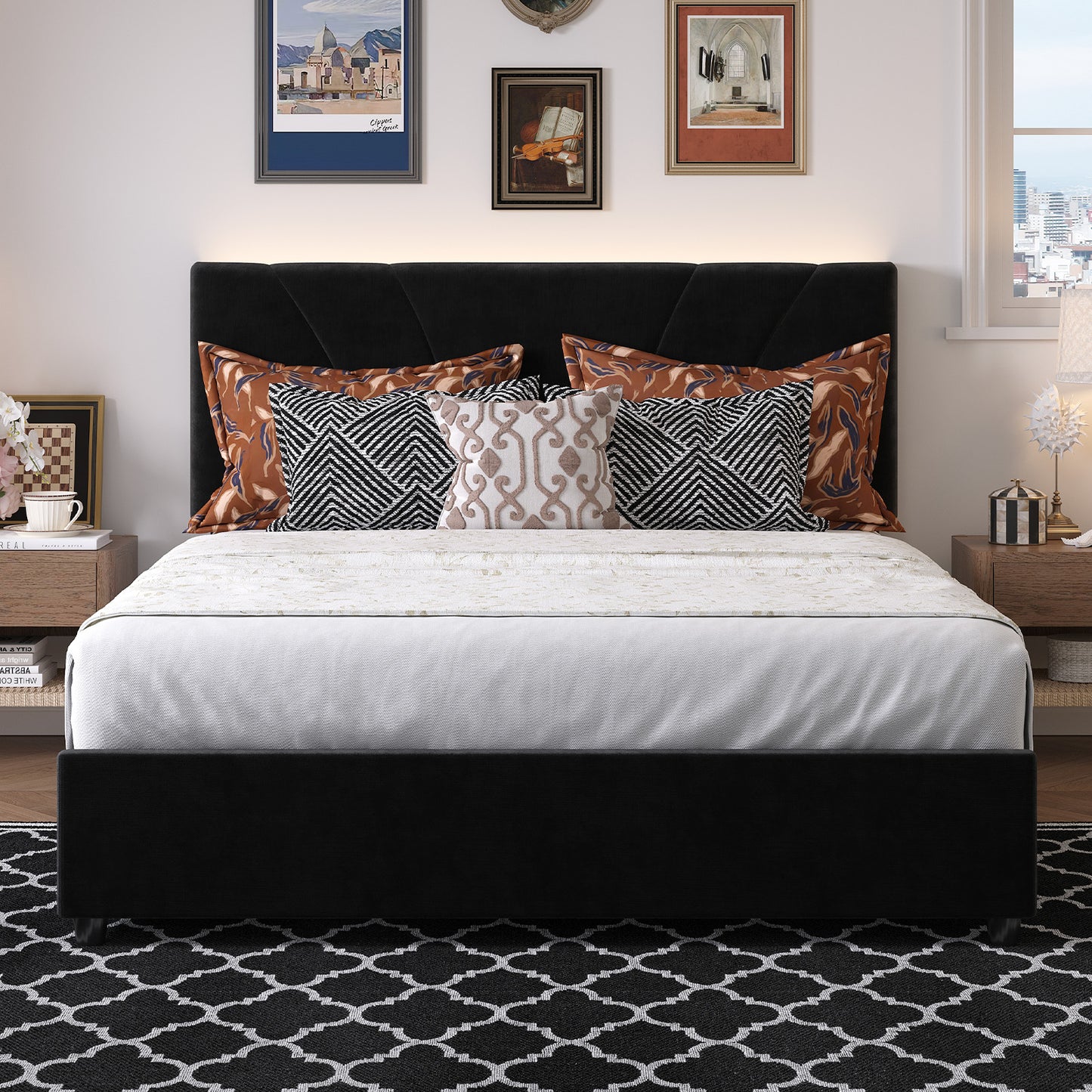 F12016 Novilla Bed Frame with Drawers