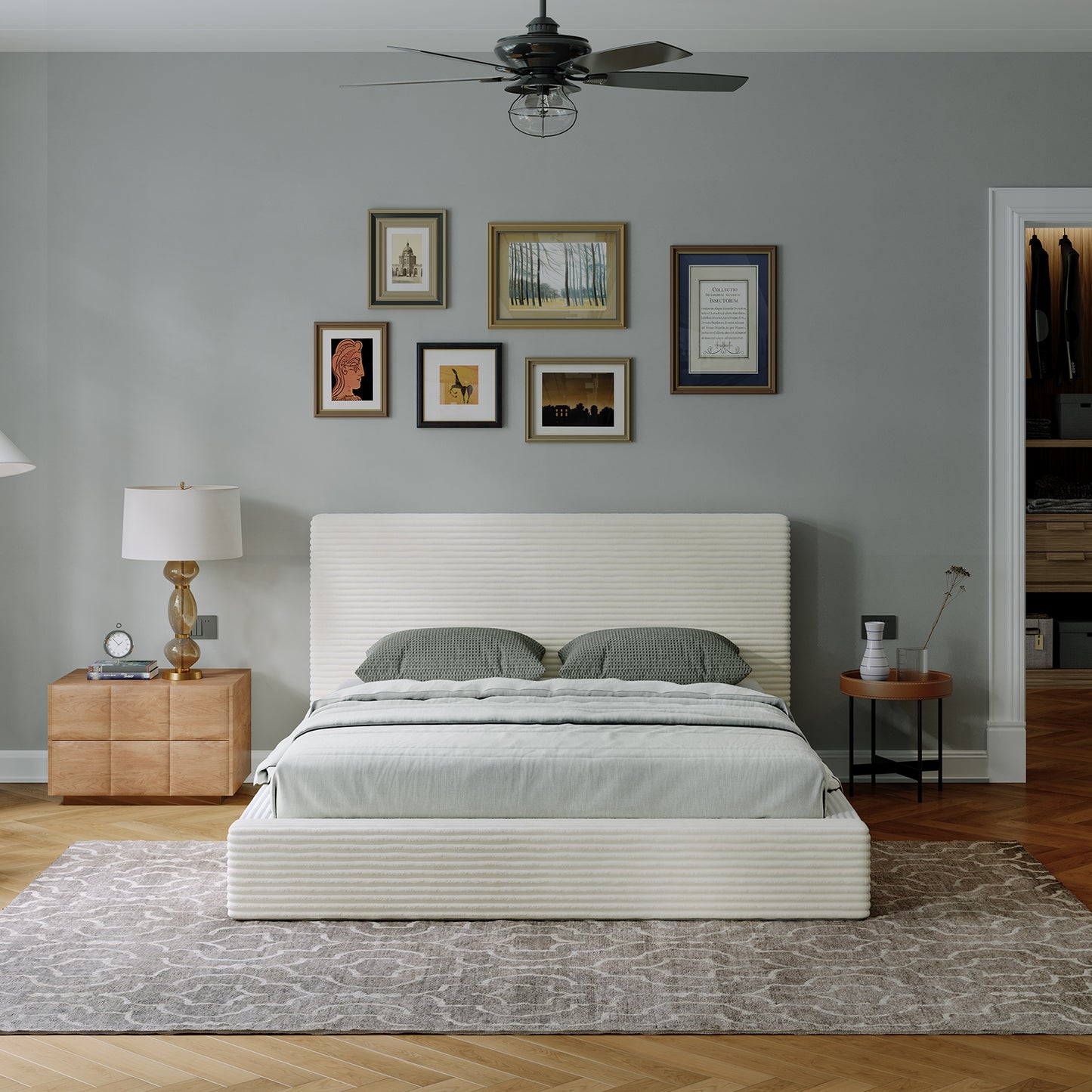 F16001 Novilla Bed Frame with Headboard