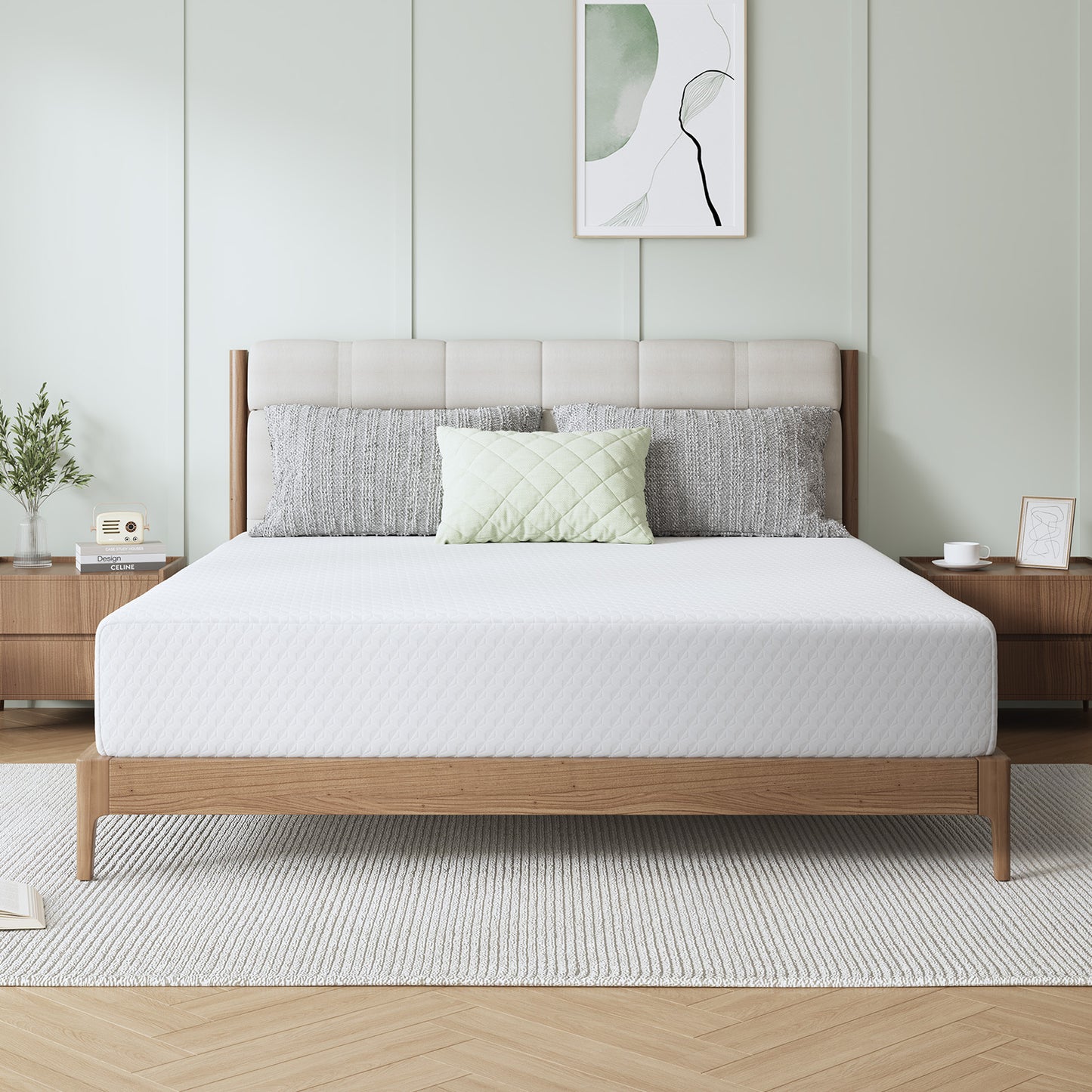 1905 Novilla Mattress, Mattresses in a Box with Cooling Memory Foam & Reinforced Support Foam for Back Pain Relief & Refreshed Sleep with Motion Isolation Meduim Firm Feel
