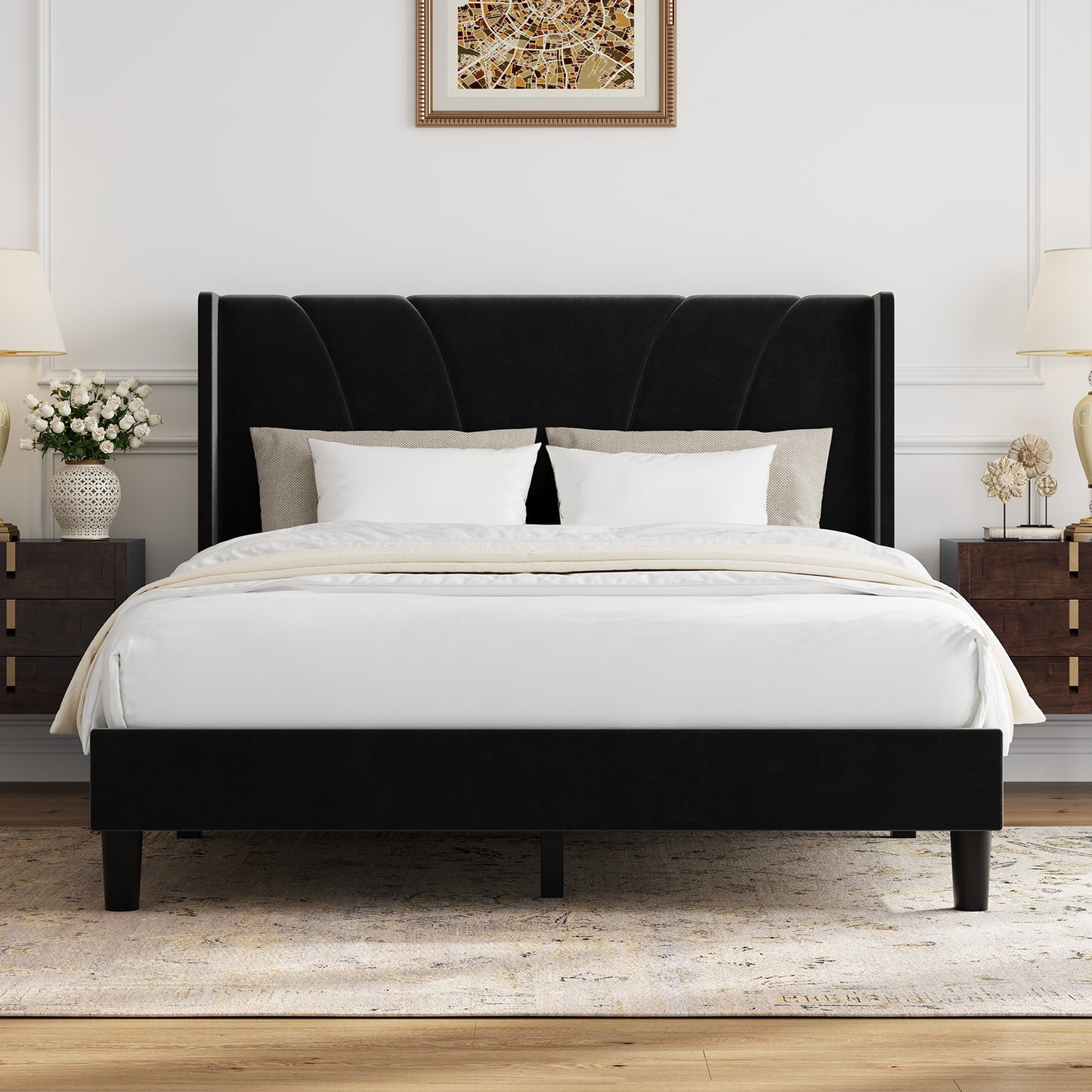 F12019 Novilla Bed Frame with Headboard