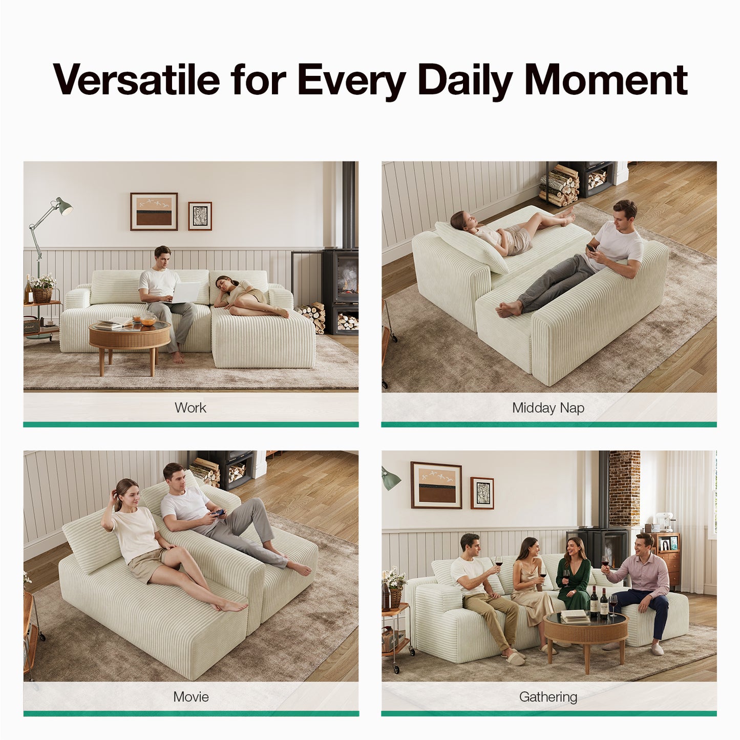 F65006 Novilla L-Shape Sectional Couches