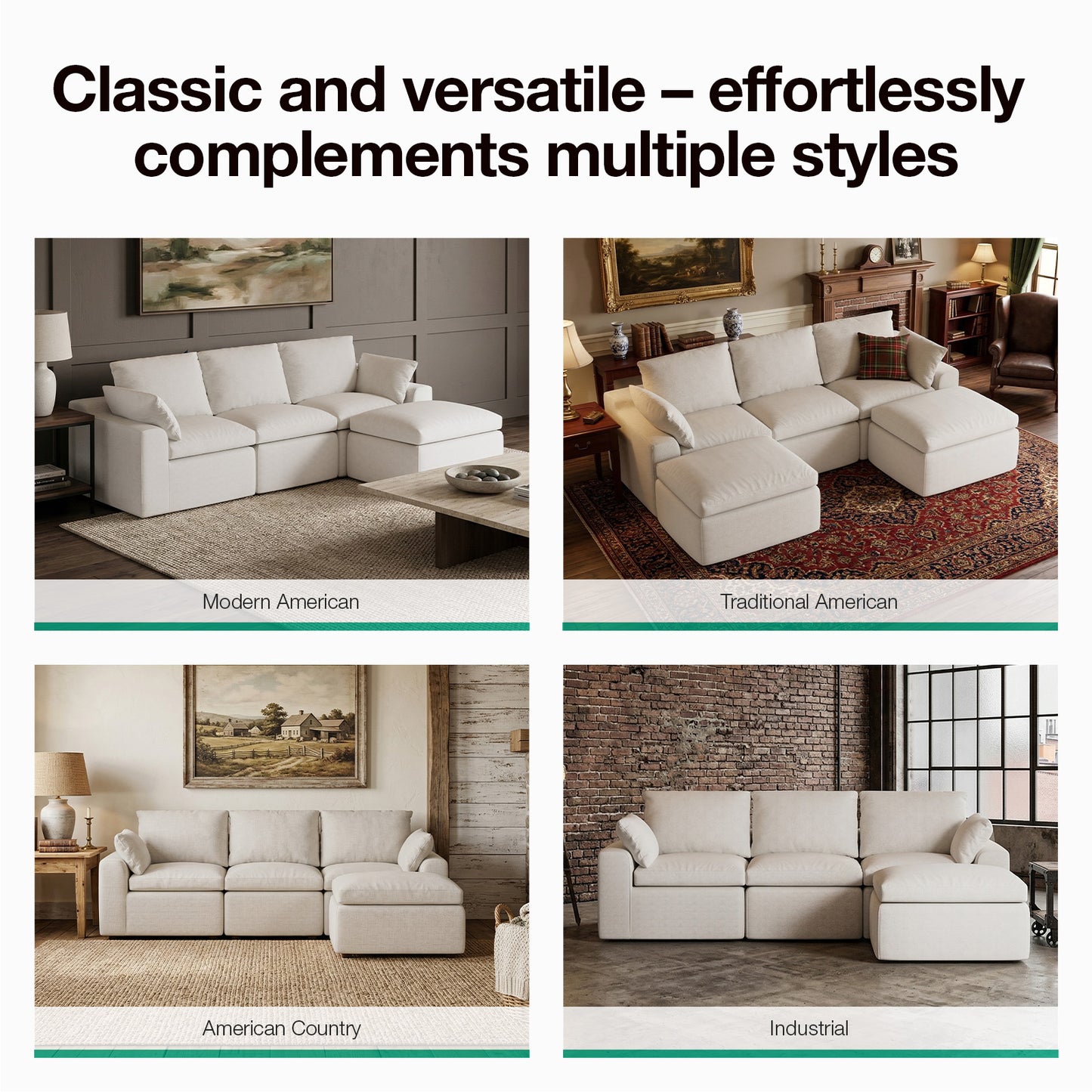 65005 Novilla Modern Sectional Sofa