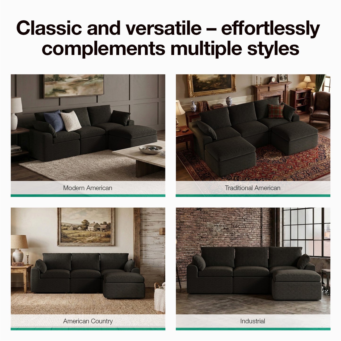 65005 Novilla Modern Sectional Sofa