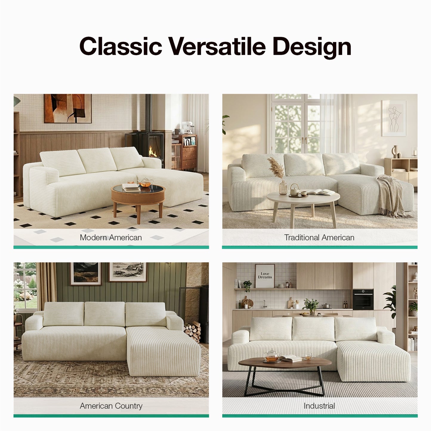 F65006 Novilla L-Shape Sectional Couches