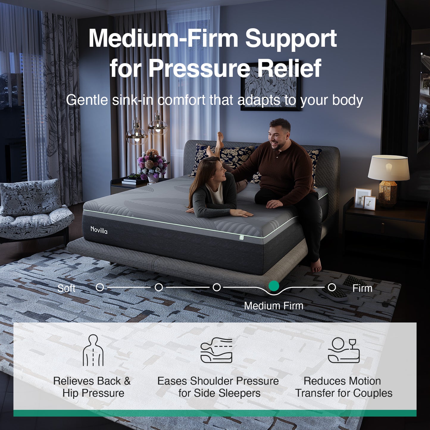 1053 Novilla AiryFlow Gel Memory Foam Mattress