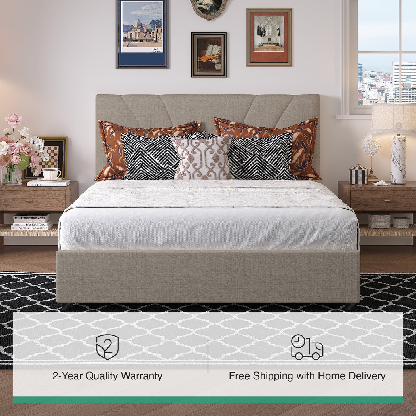 F12016 Novilla Bed Frame with Drawers