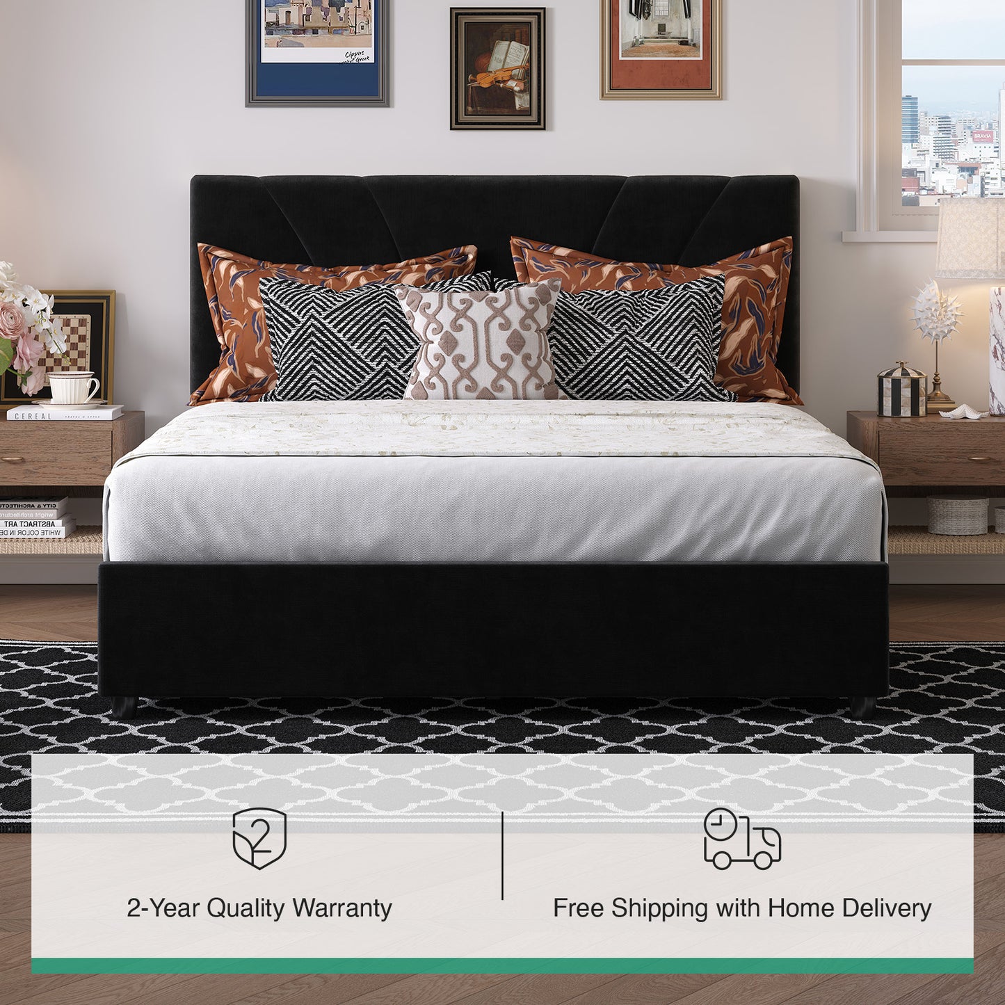 F12016 Novilla Bed Frame with Drawers