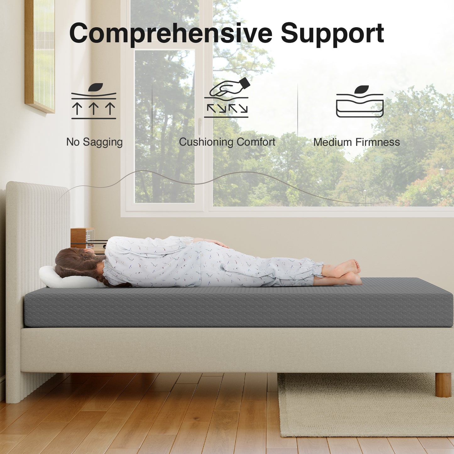 1912 Novilla Mattress, Cooling Memory Foam Mattress with Enhanced Airflow