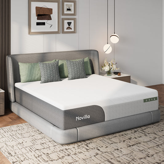 1047B Novilla Mattress 10 Inch, Gel Memory Foam Mattress Full in a Box with Cool-Touch Nylon Cover for Cool Night Sleep