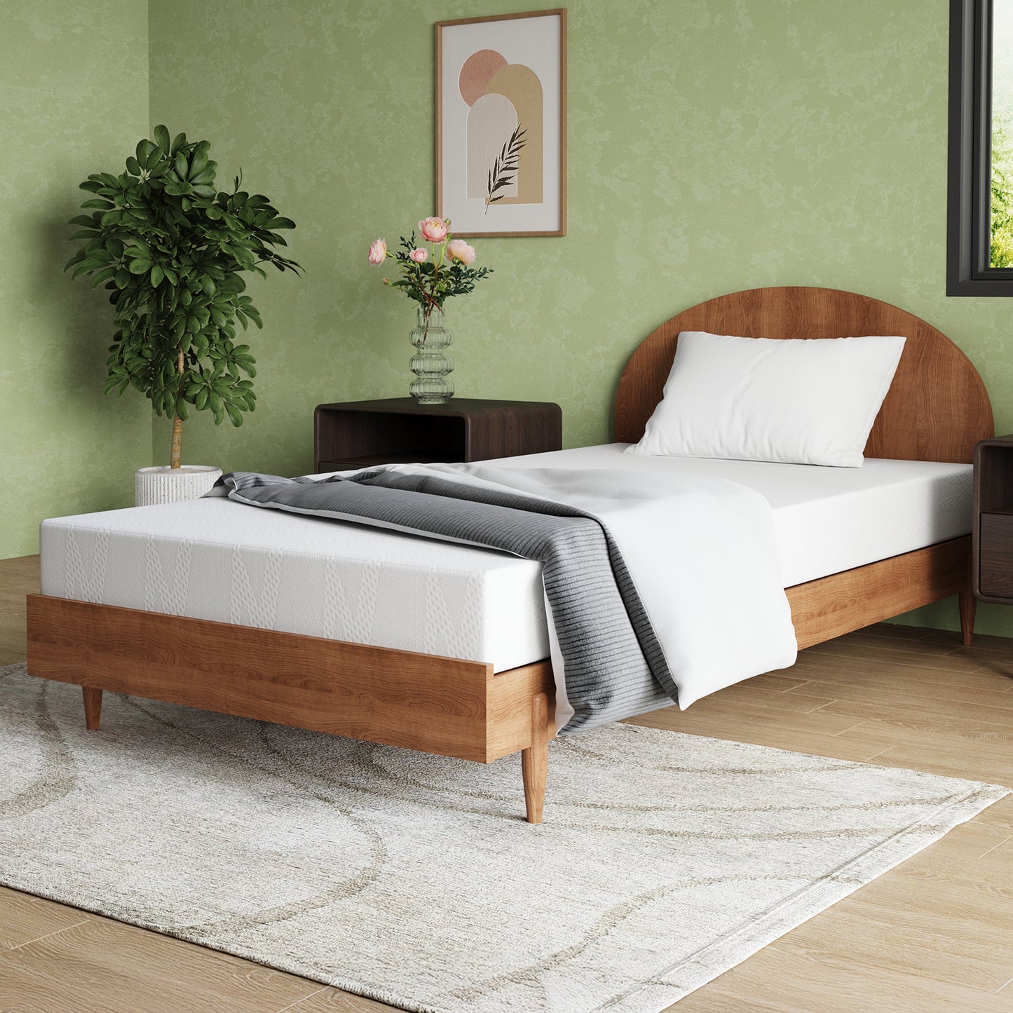 Novilla 6-in Queen Medium Memory Foam Mattress in a Box