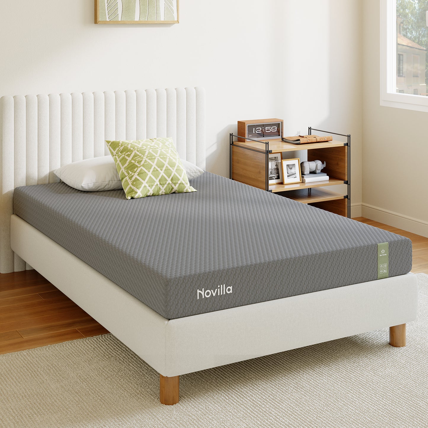 1912 Novilla Mattress, Cooling Memory Foam Mattress with Enhanced Airflow