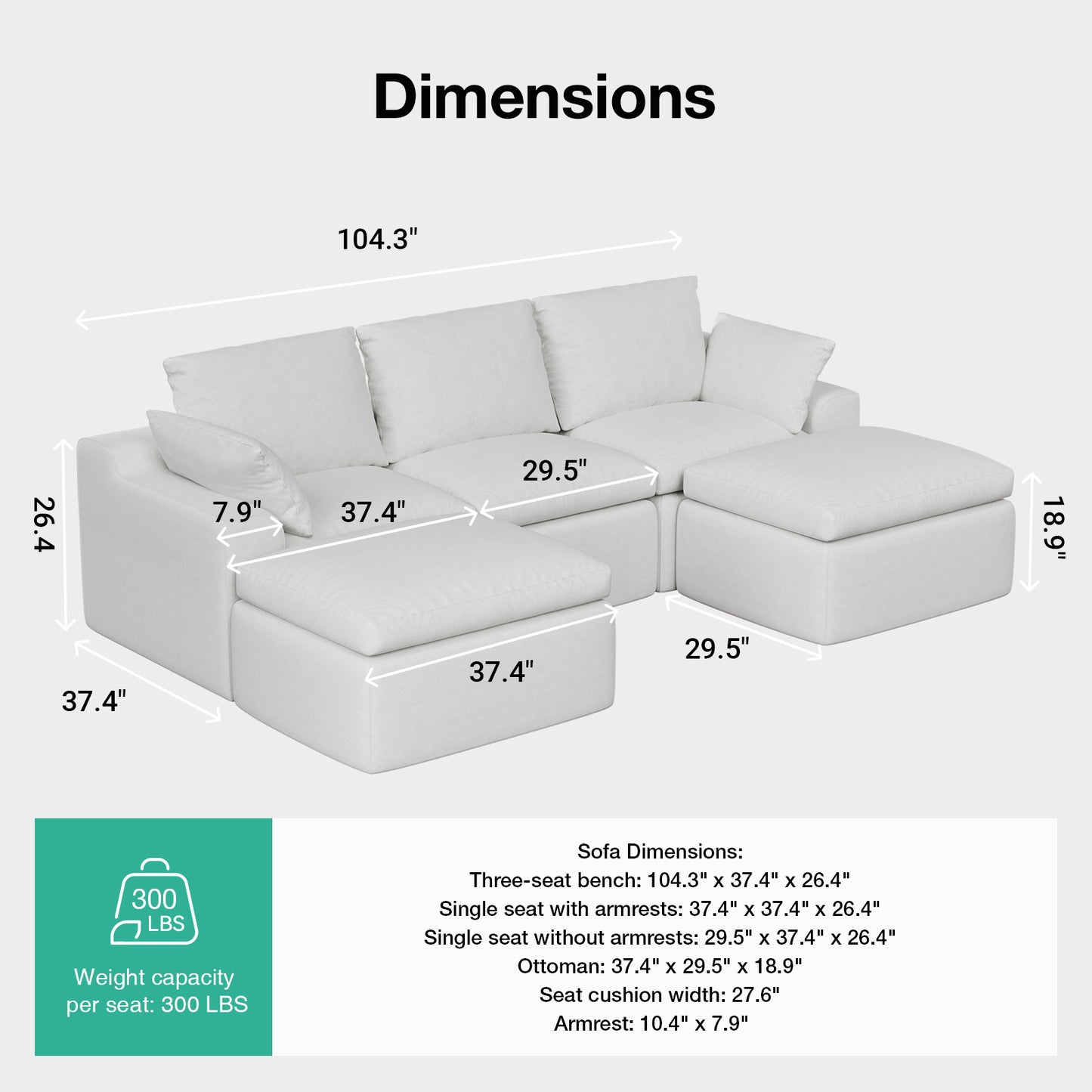 65005 Novilla Modern Sectional Sofa