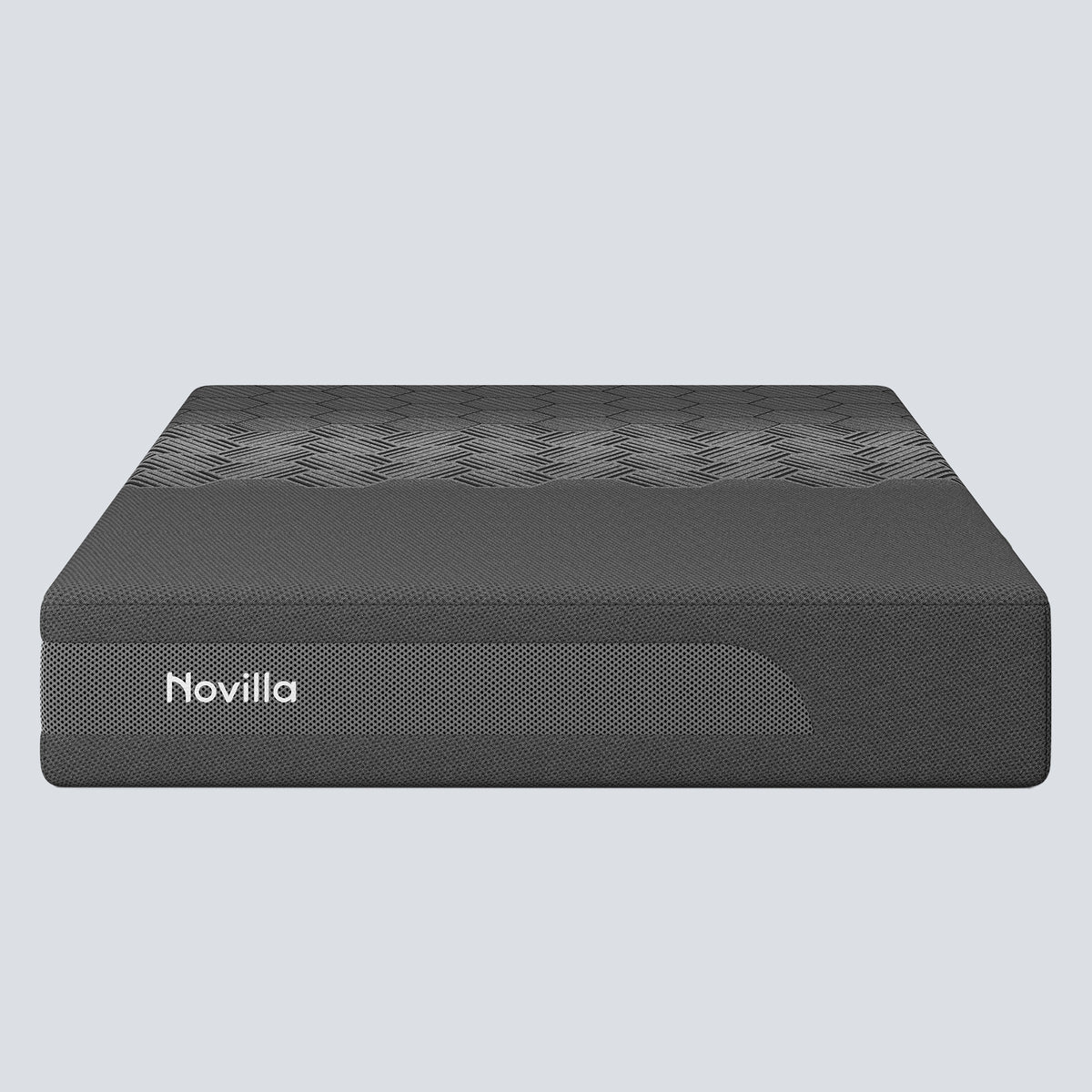 Novilla AiryFlow™ Mattress, Cooling Memory Foam Mattress in a Box with Graphene Cover, PCM Temperature Regulation, NanoGel Foam & Pressure Relief Support