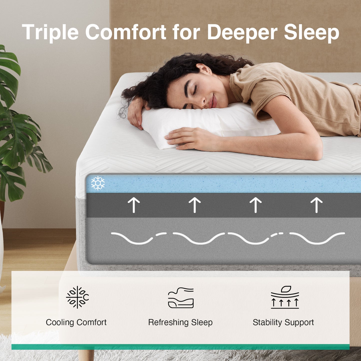 801 Novilla Gel Memory Foam Mattress