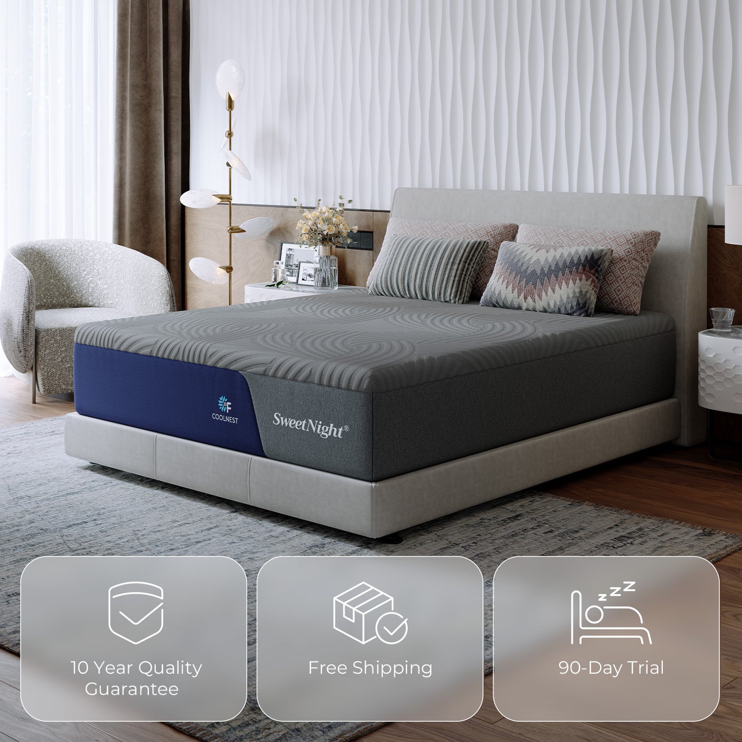 1518L Sweetnight CoolNest Memory Foam Mattress 13 inch