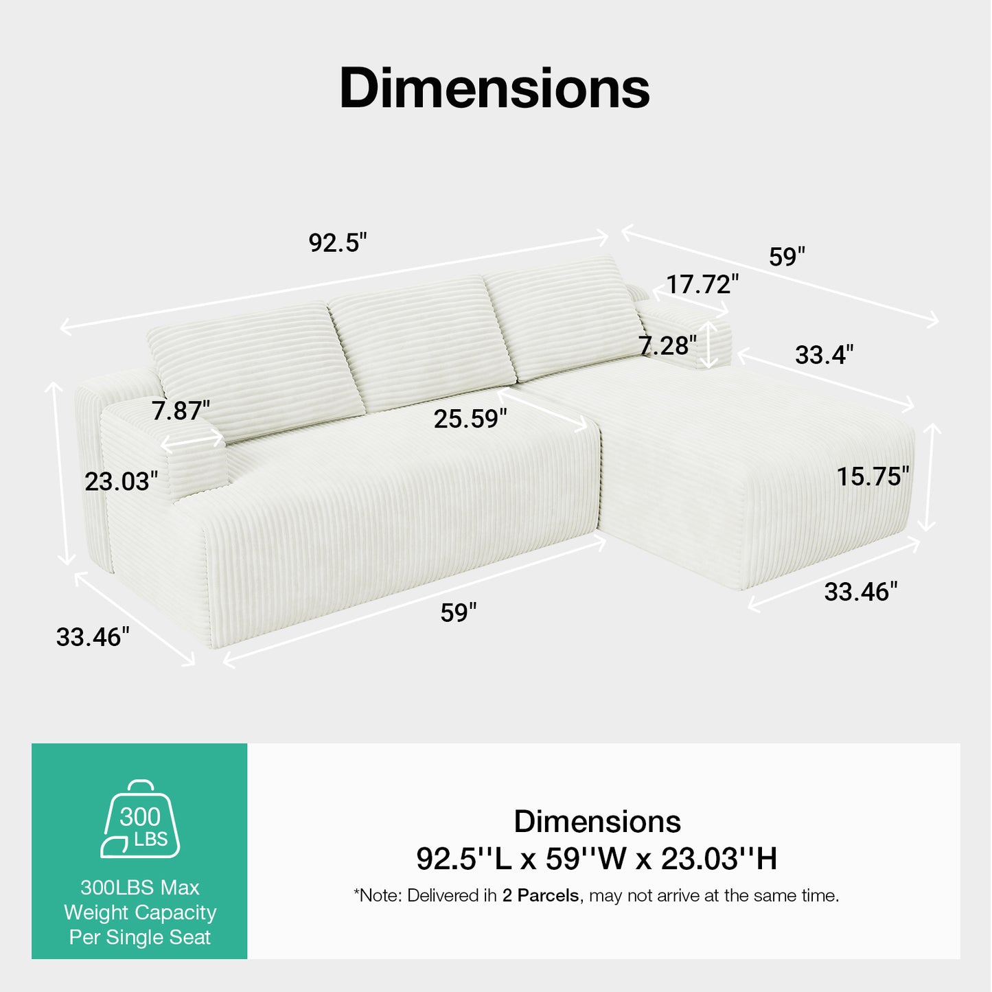 F65006 Novilla L-Shape Sectional Couches