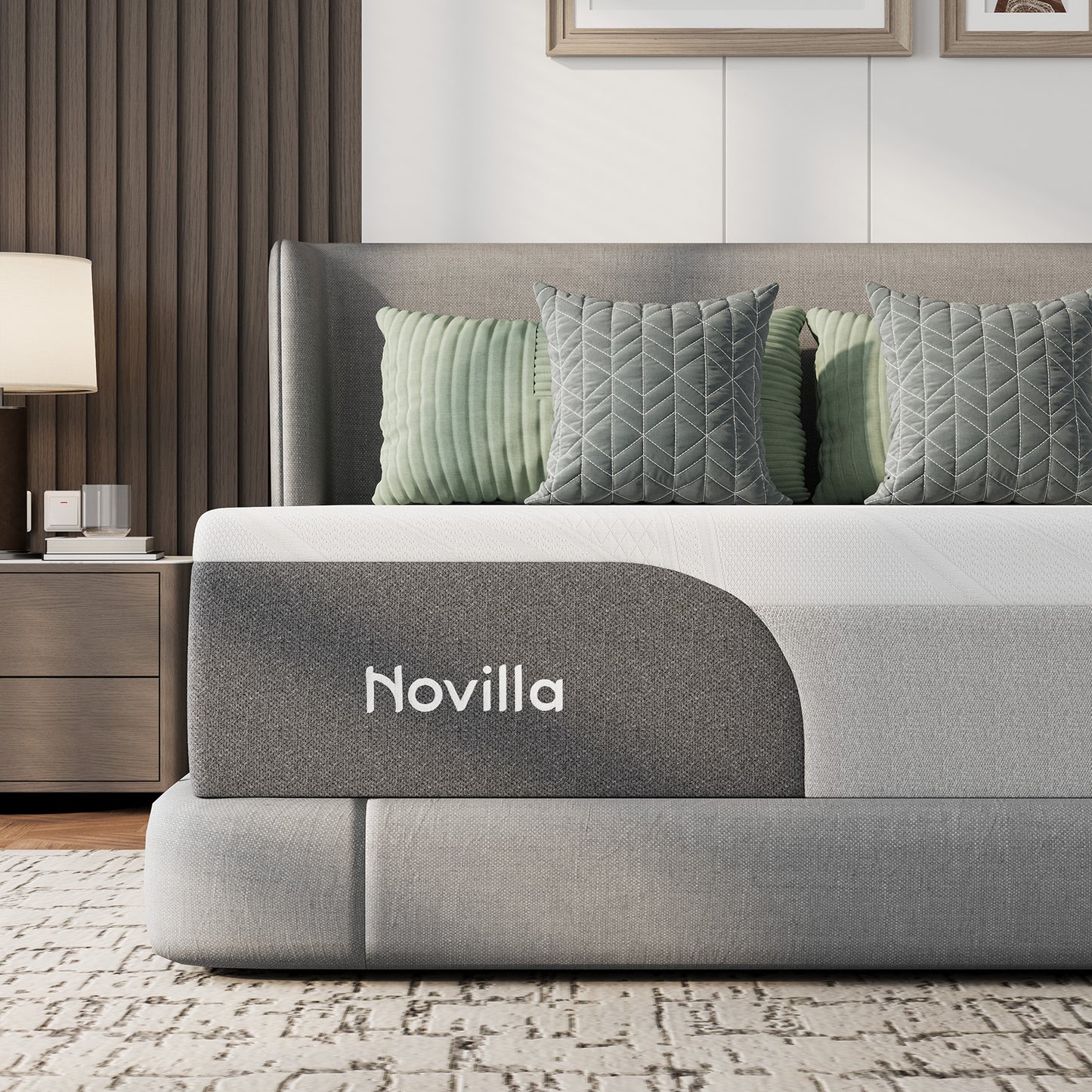1047B Novilla Mattress 10 Inch, Gel Memory Foam Mattress Full in a Box with Cool-Touch Nylon Cover for Cool Night Sleep