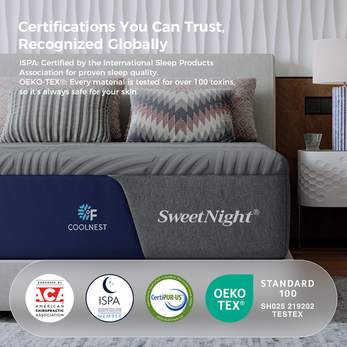 1518L Sweetnight CoolNest Memory Foam Mattress 13 inch