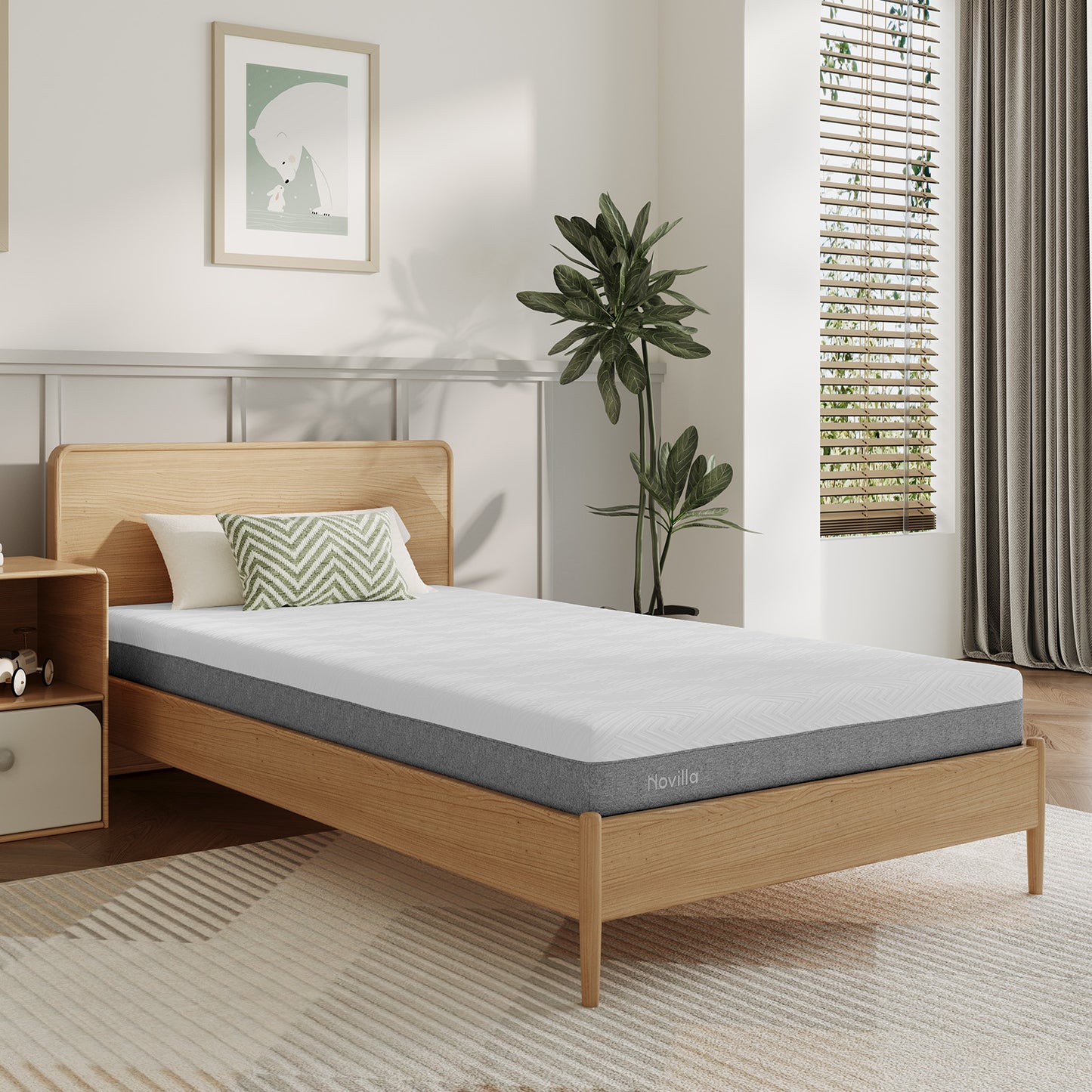 Novilla 6 inch Medium Full Memory foam Mattress in a Box