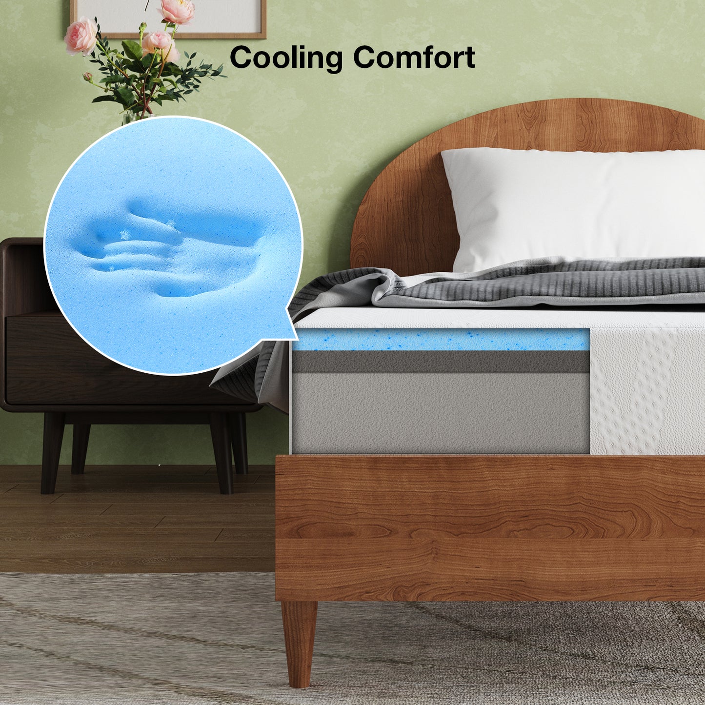 Novilla 6-in Queen Medium Memory Foam Mattress in a Box