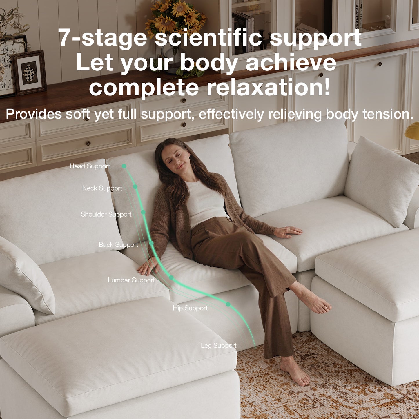 65005 Novilla Modern Sectional Sofa