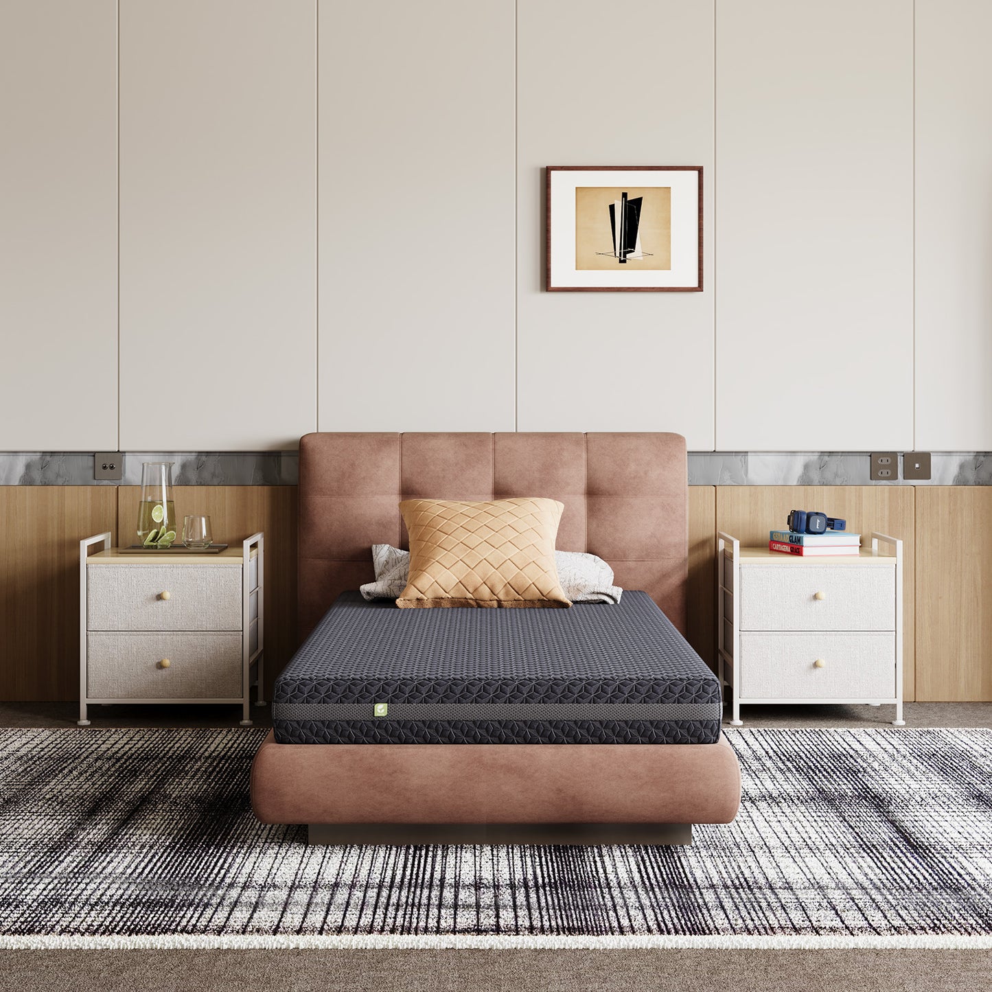 1914 Novilla Mattress, Gel Memory Foam Mattress for Body Contouring & Consistent Pressure-Relieving Support, with Green Tea-Infused Foam, Medium Firm, Mattresses in a Box