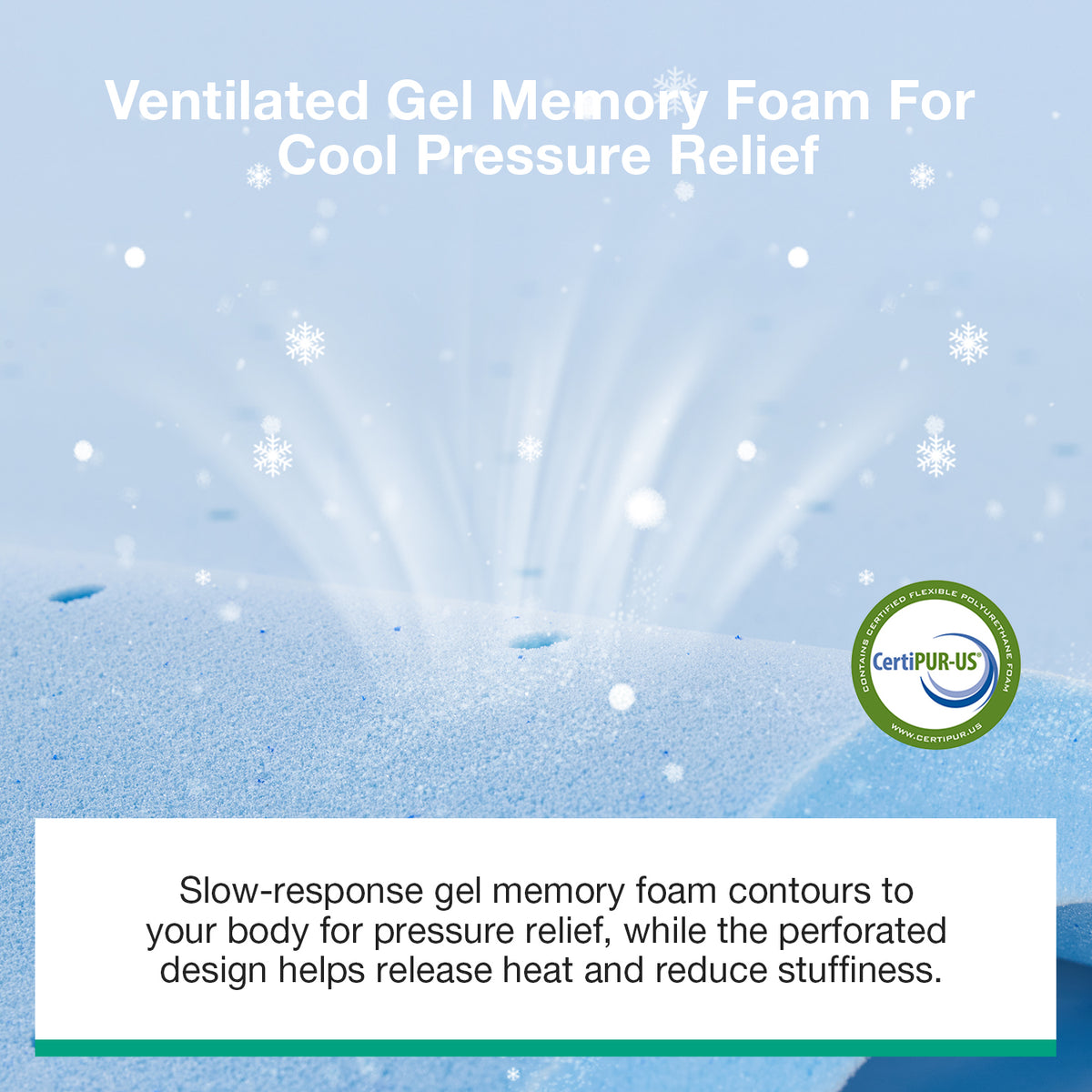 Novilla PoemEase Cooling Hybrid Mattress, Graphene Fabric, Gel Memory Foam, Temperature Balance, Full-Body Support, Pocket Springs, Reinforced Edges