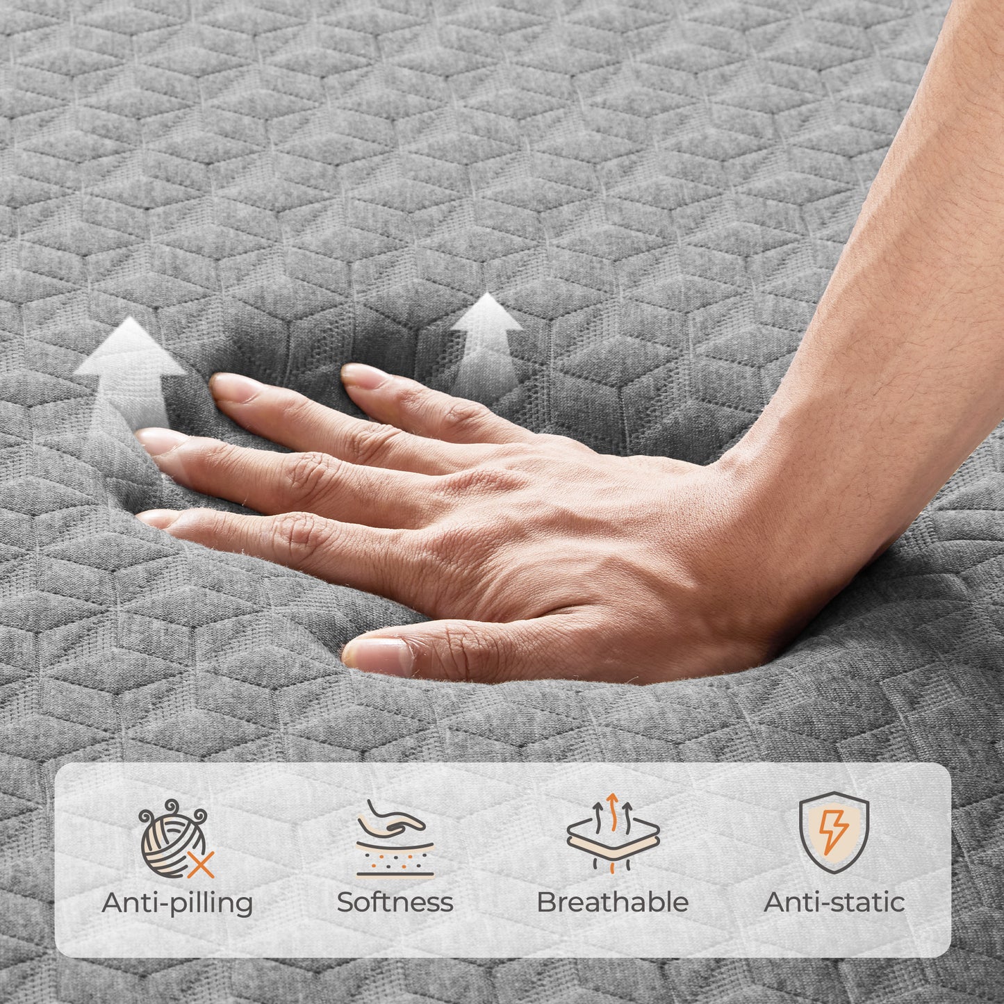 Avenco Black Memory Foam Mattress