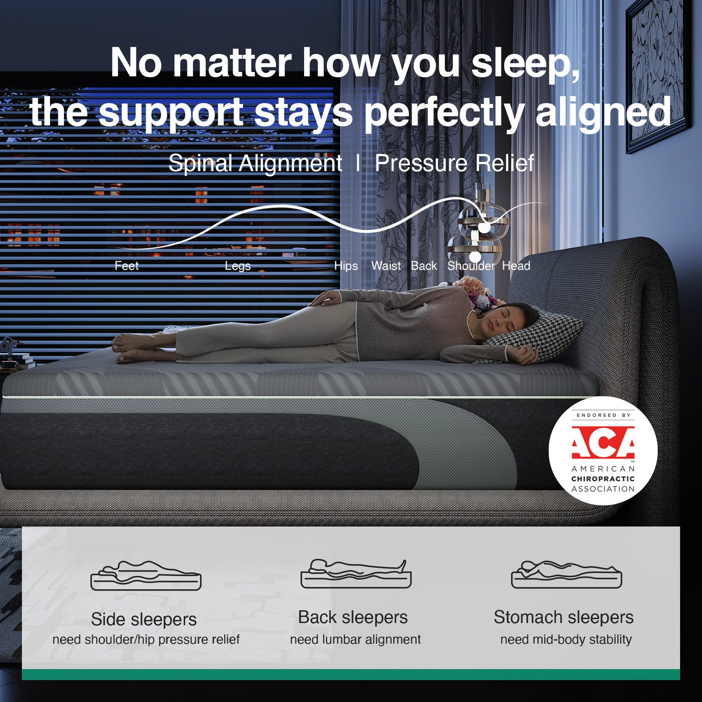 1053 Novilla AiryFlow Gel Memory Foam Mattress